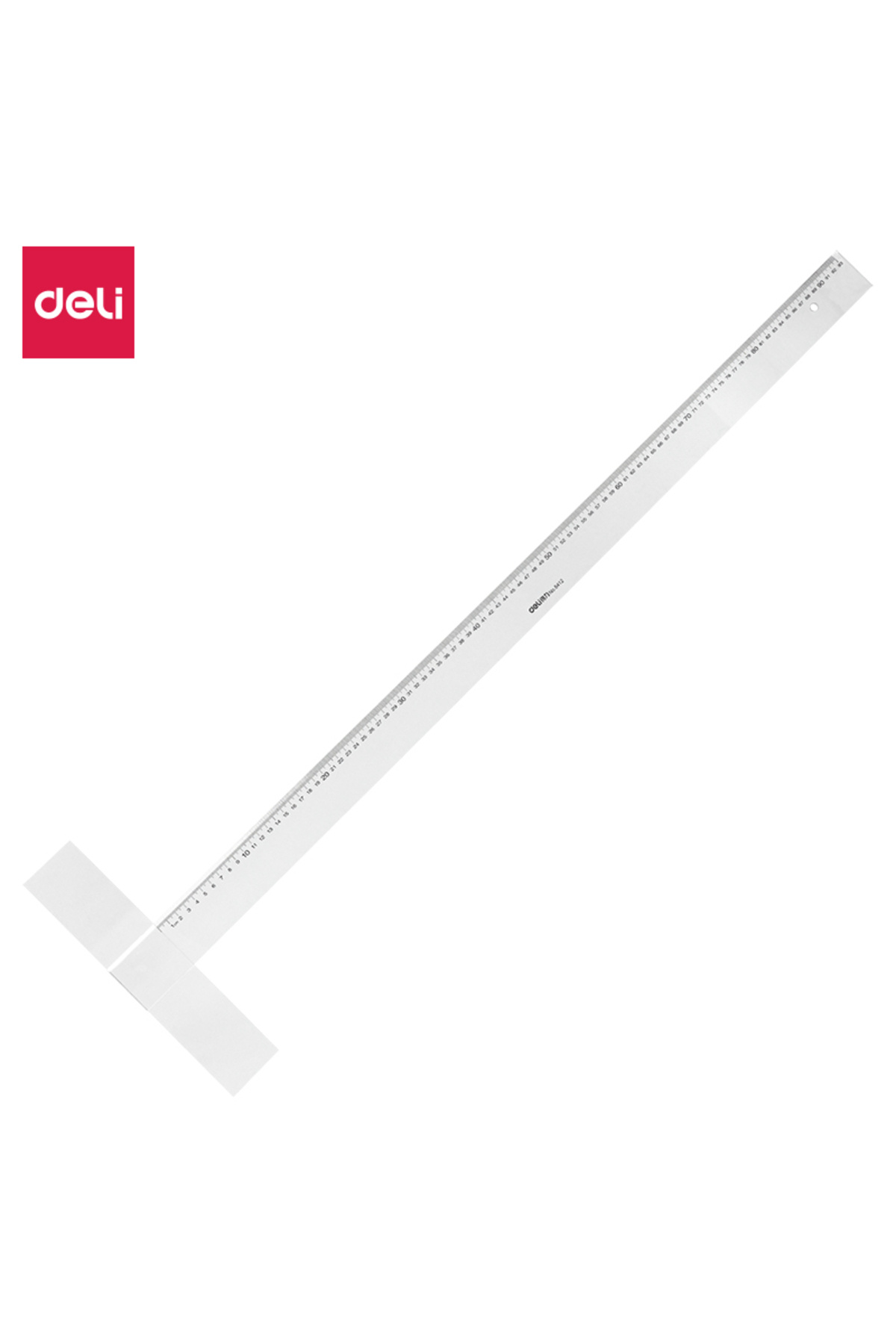 Deli-8412 Technical Ruler 93cm Transparent – ideal for architectural drafting & precision layout 1