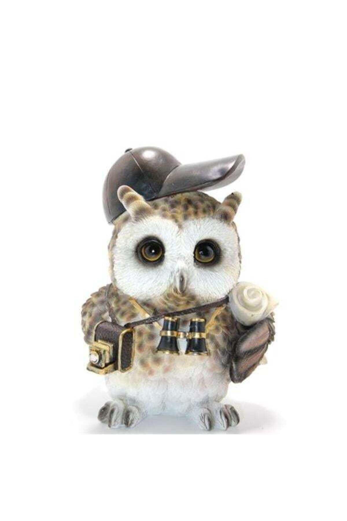 Emperium Steampunk Polyester Baykuş Figürü Model 2