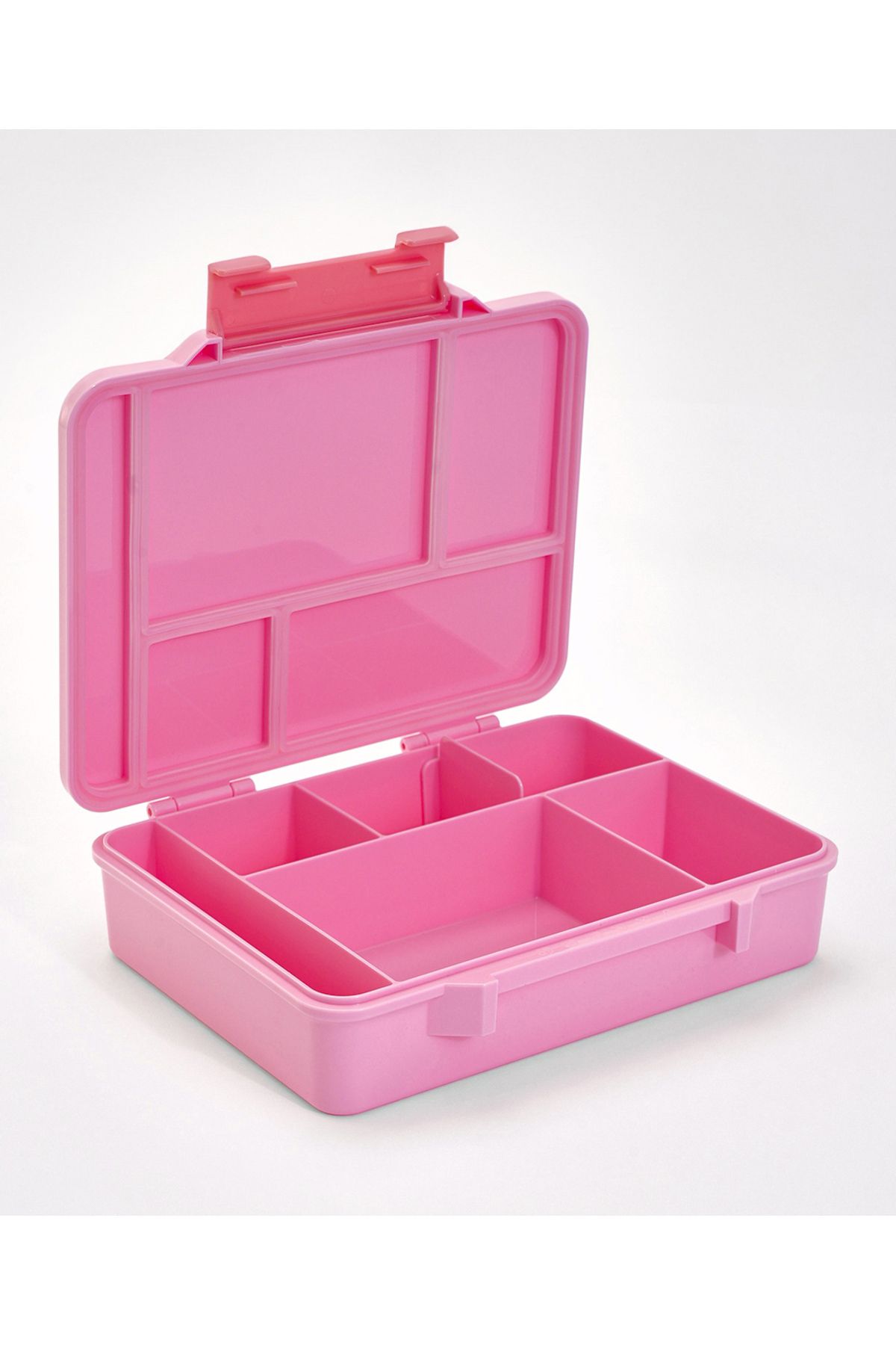Bonfino-Bonfino Lunch Box with Cutlery and Side Dish Container , 1330 mL, 23 x 17 x 5.5 cm - Pink 3