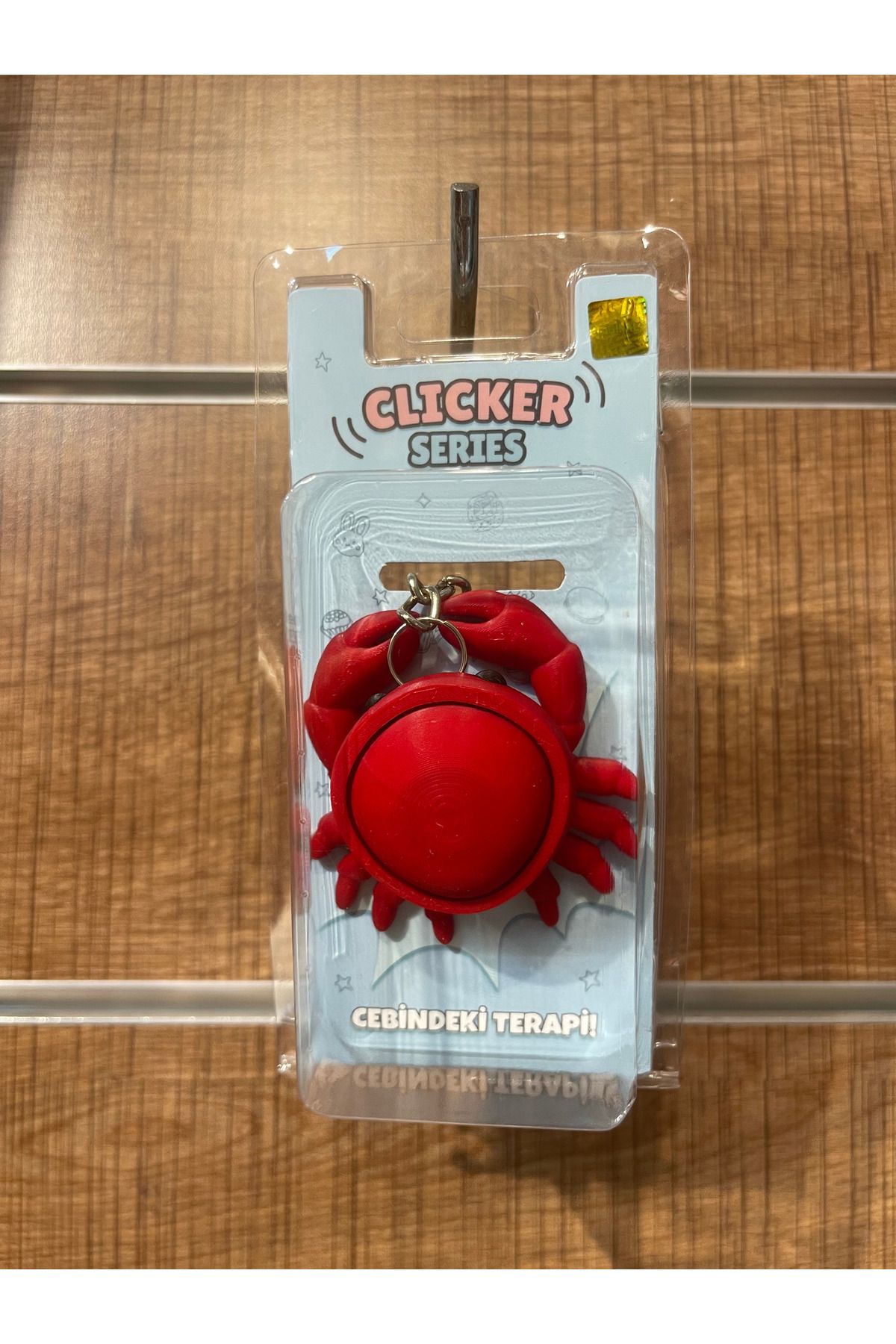 FLATSTORE Clicker Serisi Kırmızı Yengeç Anahtarlık