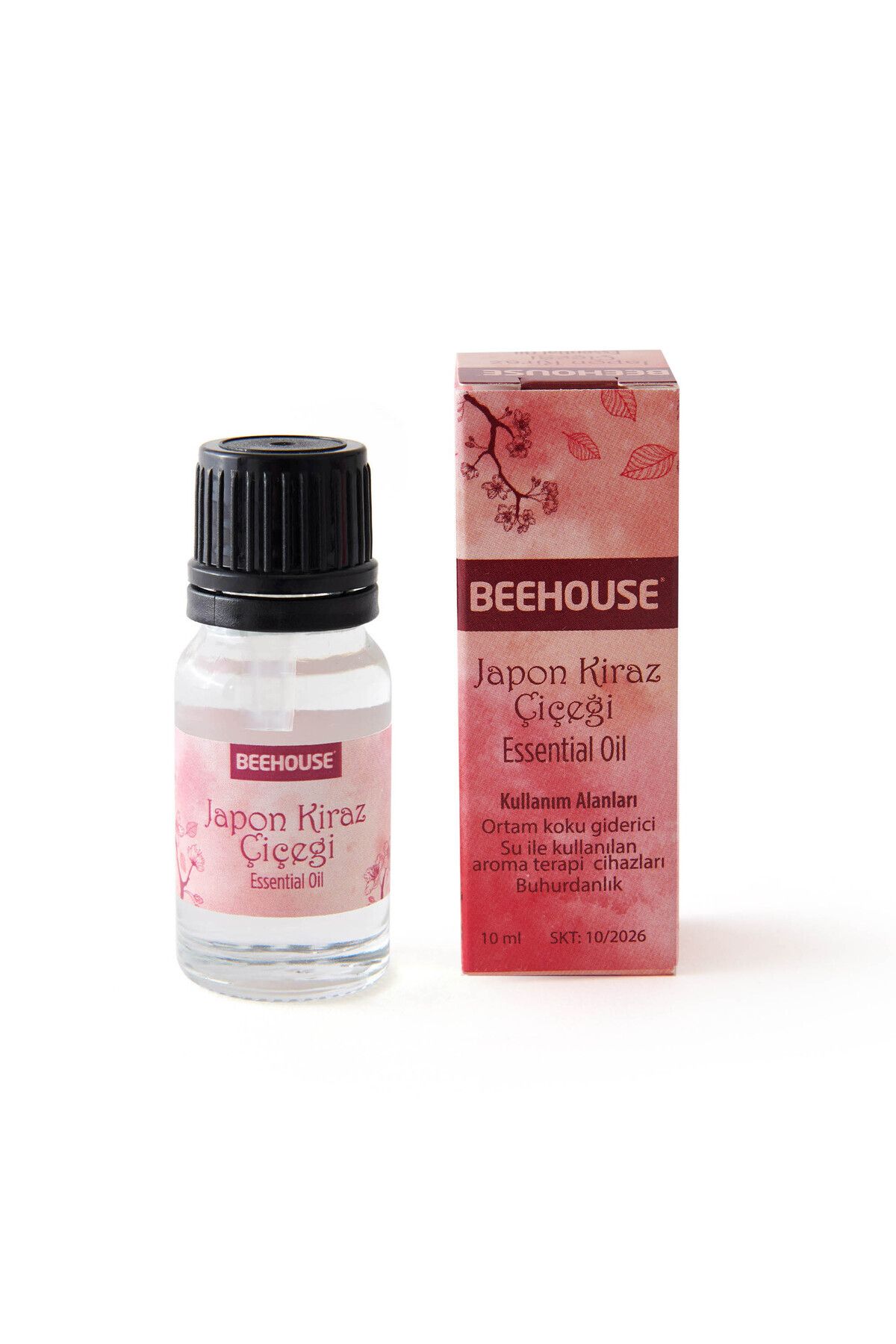 Elioure Pembe Japon Kiraz Çiçeği Esansiyel Yağı, 10 ml, hoş koku ve rahatlatıcı aroma