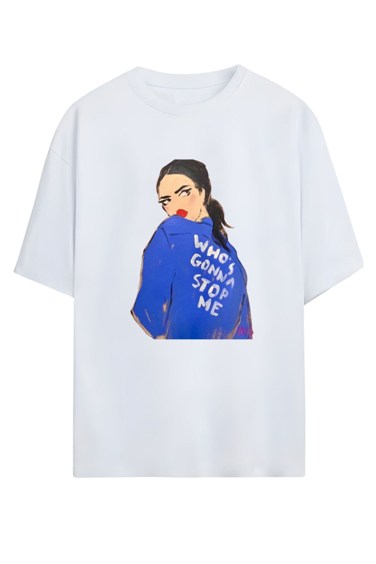 MAGORS GraffTee Unisex %100 Organik Pamuk Bisiklet Yaka Illustrasyon Baskılı Özel Tasarım T-shirt