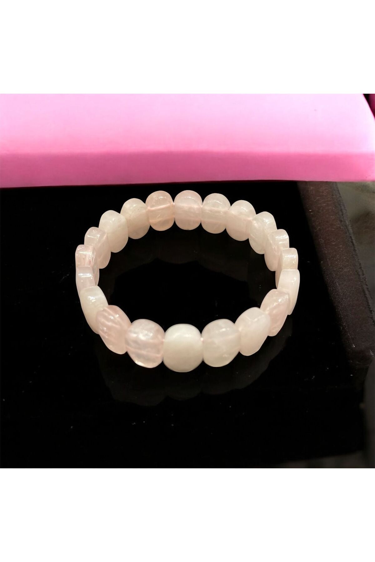 AURA STONE Pembe Kuvars Rolex Bileklik