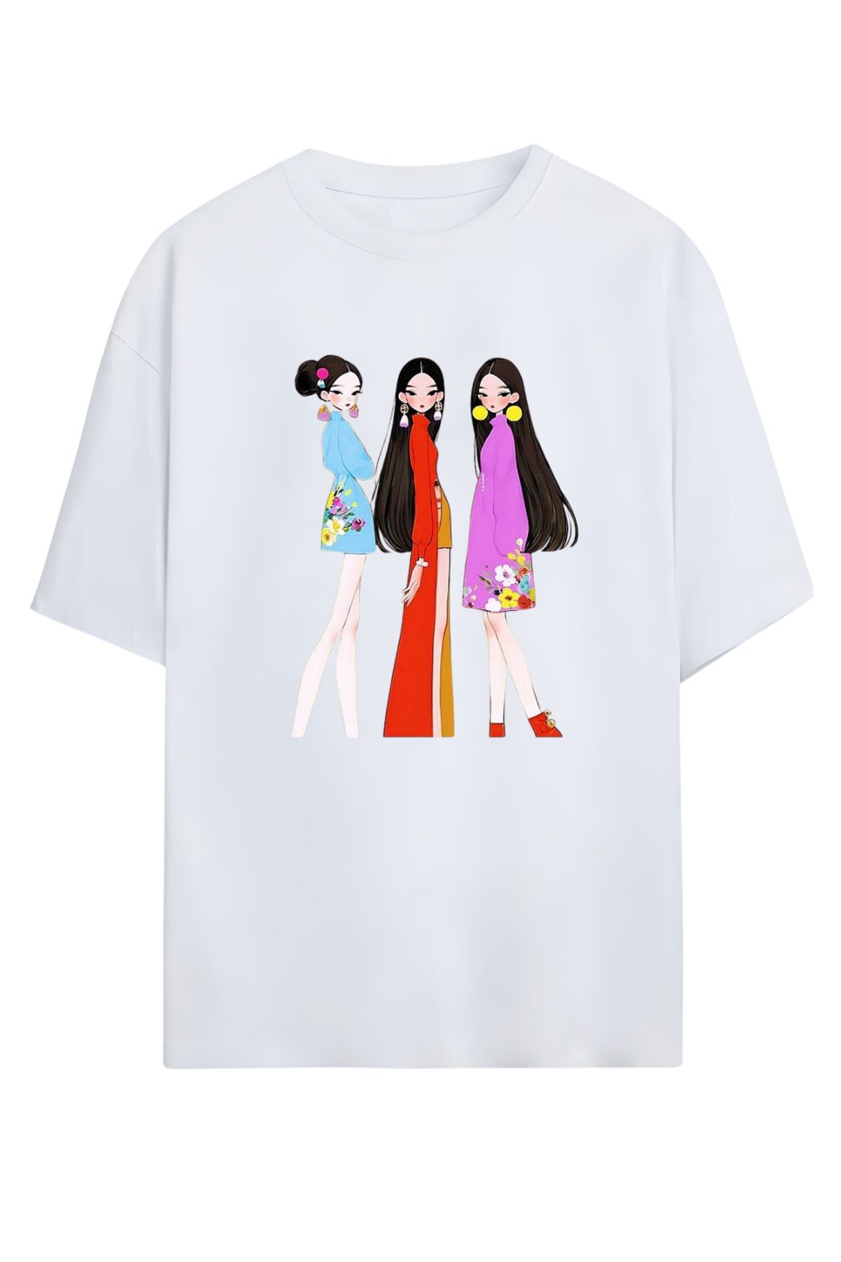 MAGORS GraffTee Unisex %100 Organik Pamuk Bisiklet Yaka Illustrasyon Baskılı Özel Tasarım T-shirt