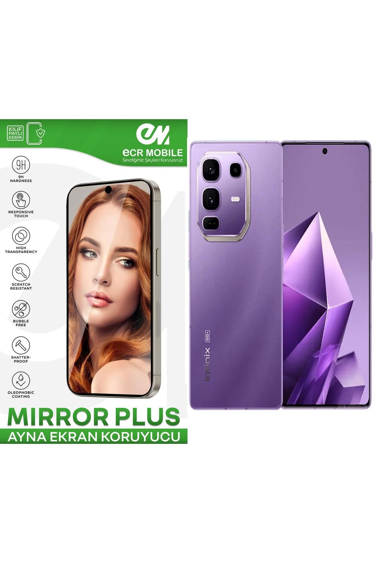 Ecr Mobile Infinix Note 50 Pro Plus Esnek Ayna(Mirror) 9H Nano Ekran Koruyucu
