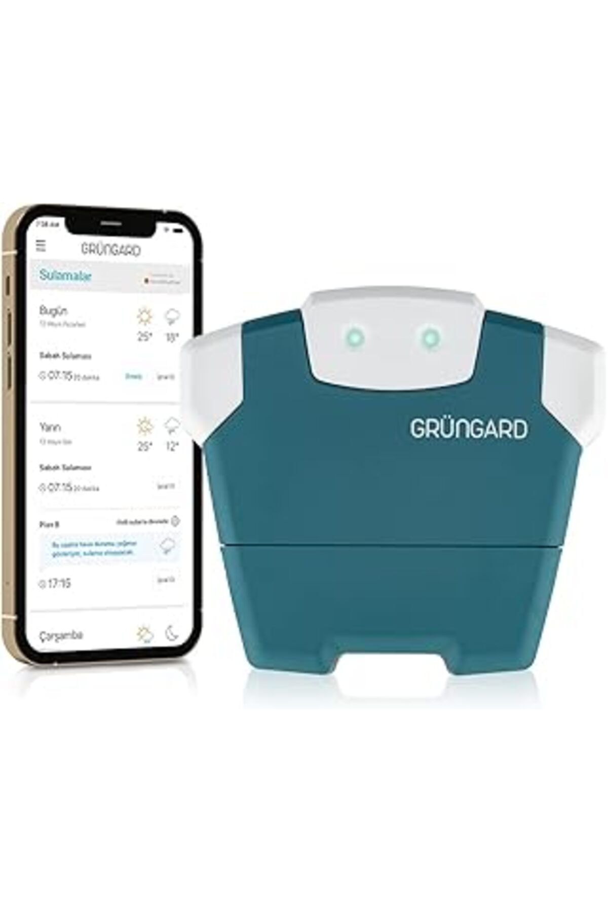 Pazarcan Grüngard Akıllı Sulama Asistanı, 8 Bölge Kontrol, Wi-Fi Bahçe Sulama Bilgisayarı, 24V Ac Elektrikli