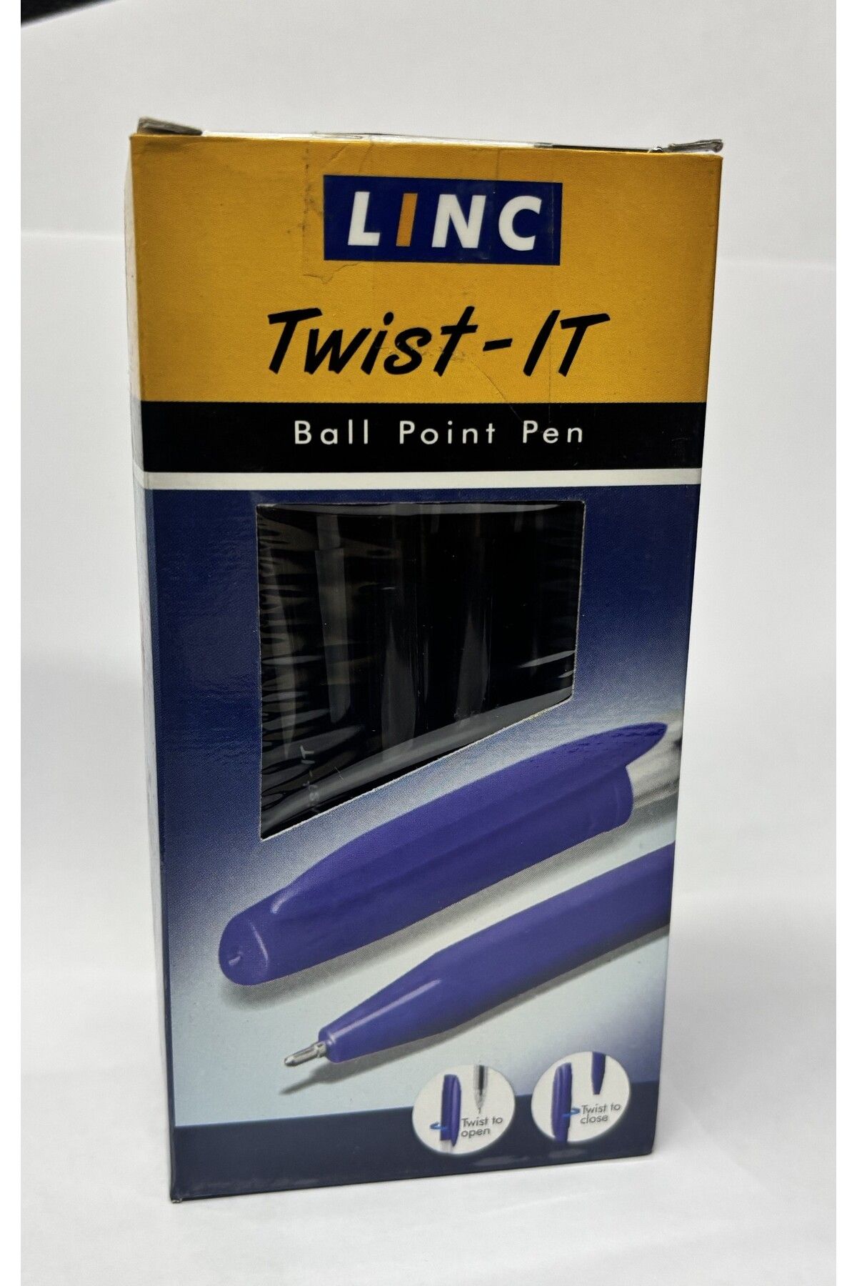 Linc TÜKENMEZ KALEM ÇEVİRMELİ SİYAH 50 Lİ KUTU