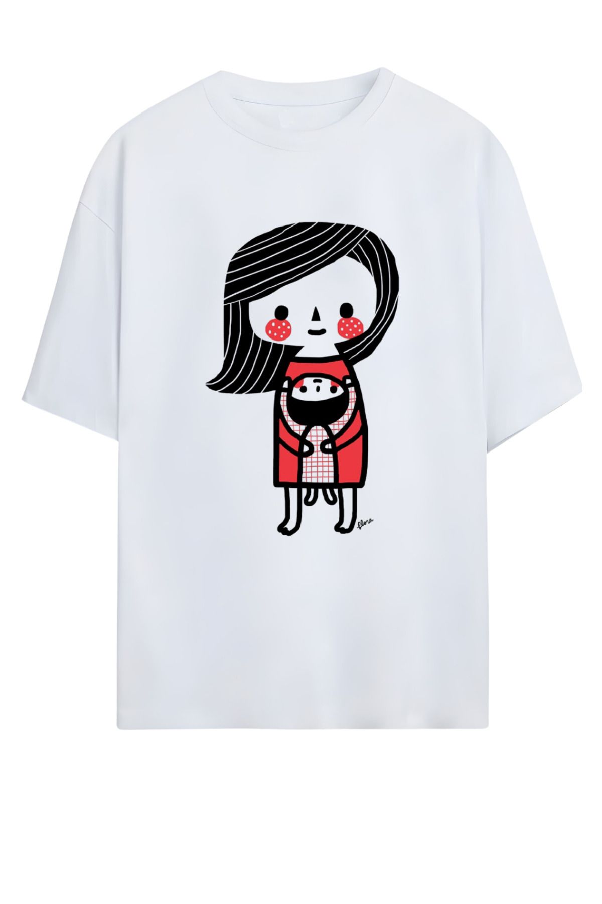 MAGORS GraffTee Unisex %100 Organik Pamuk Bisiklet Yaka Illustrasyon Baskılı Özel Tasarım T-shirt