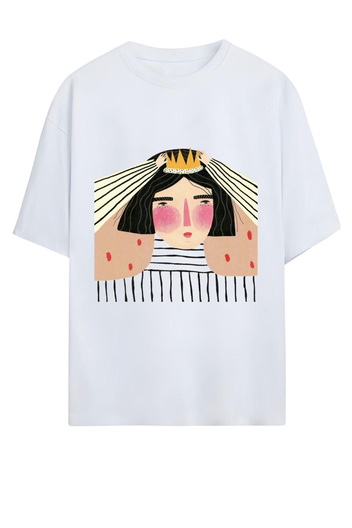 MAGORS GraffTee Unisex %100 Organik Pamuk Bisiklet Yaka Illustrasyon Baskılı Özel Tasarım T-shirt