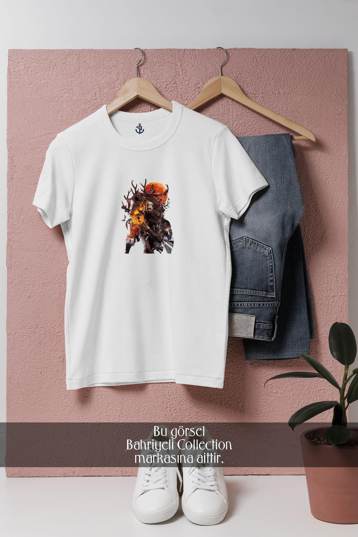 Bahriyeli Collection Oversize The Witcher 3- Wild Hunt Oyun Tasarımlı Unisex T-Shirt
