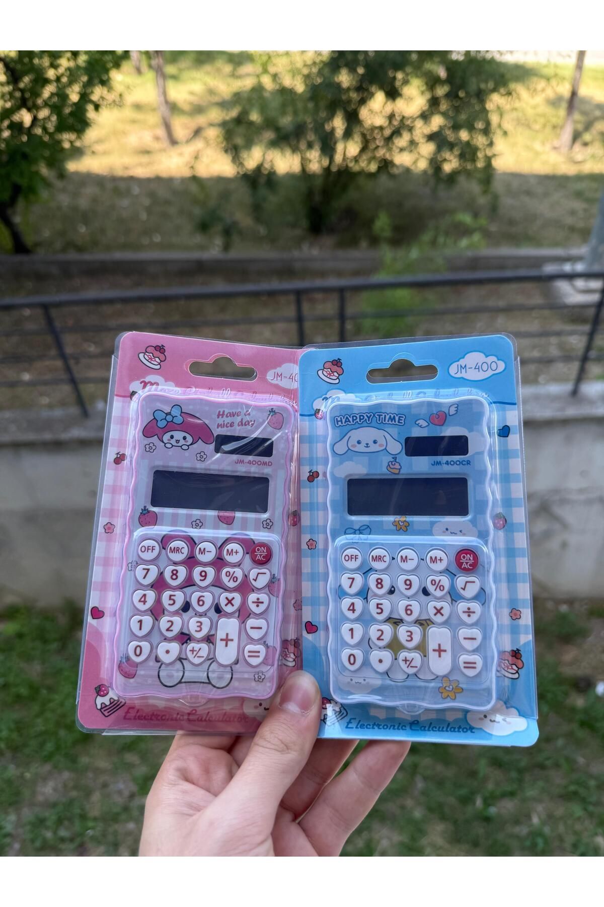 Bakmakistersen Sanrio Kuromi Hello Kitty Tavşan Desenli Karışık Hesap Makinesi