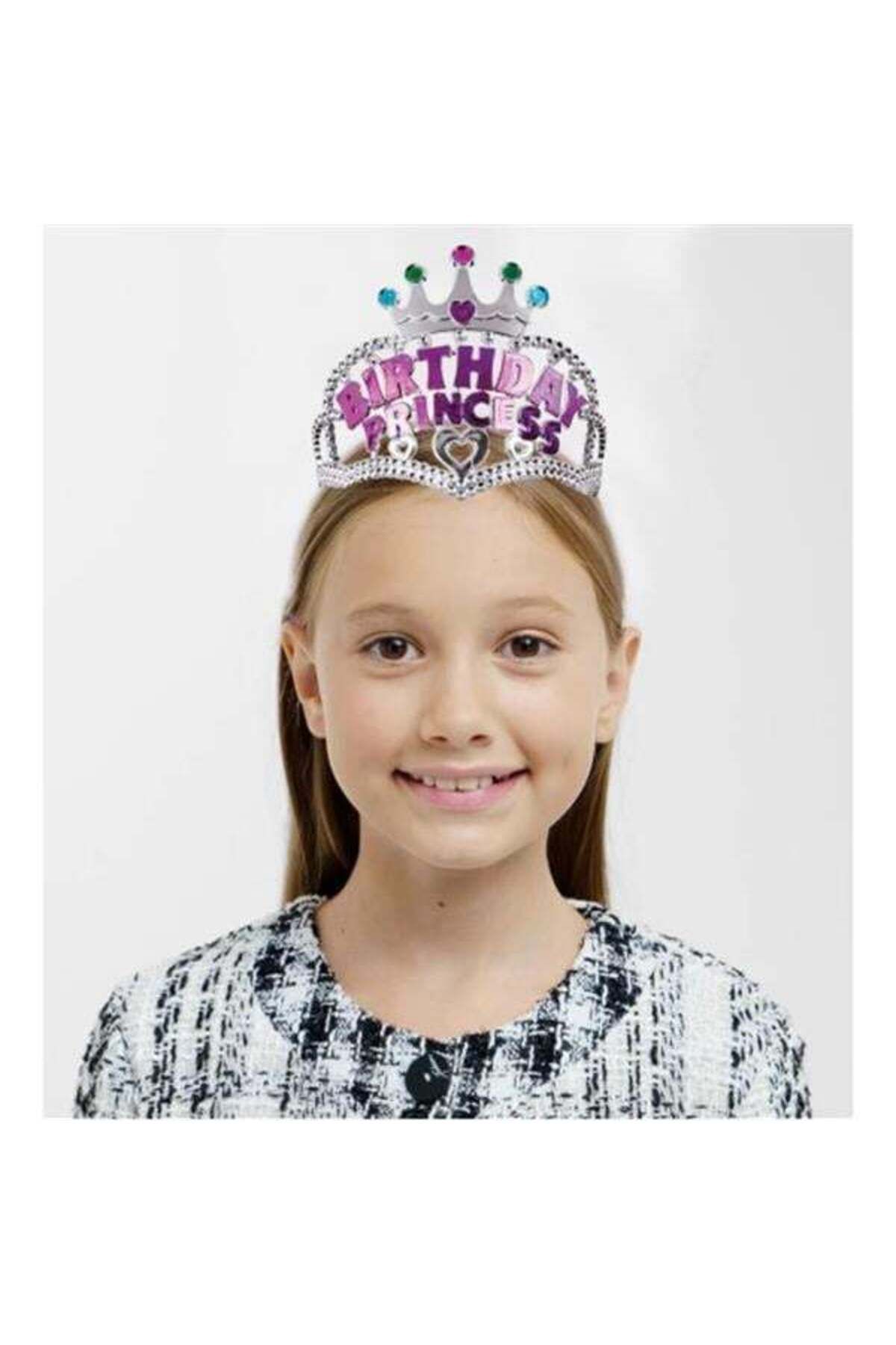 Emperium Birthday Prenses Yazılı Çocuk Parti Tacı