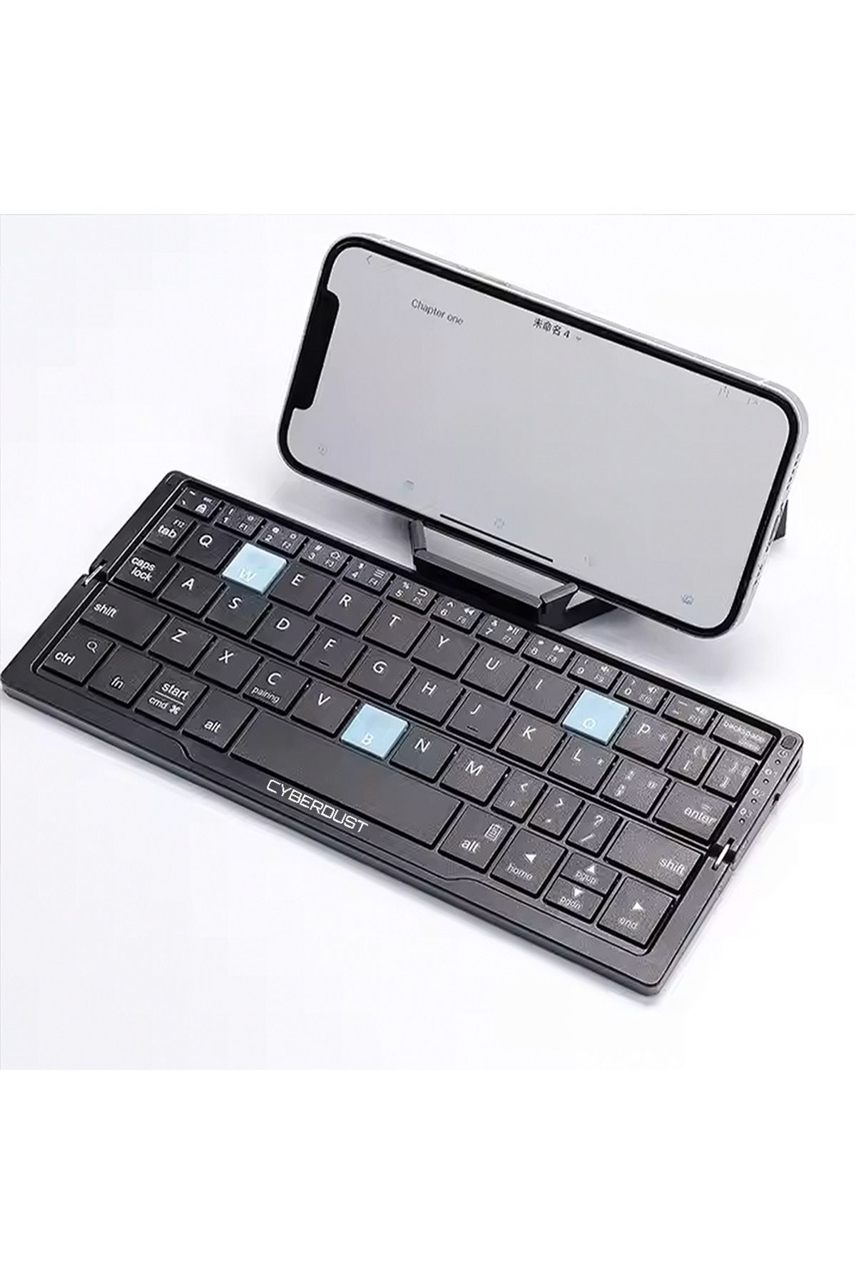 CYBERDUST-Foldable keyboard, CYBERDUST, Portable, Compact, Lightweight, Compatible with iOS and Android devices 1