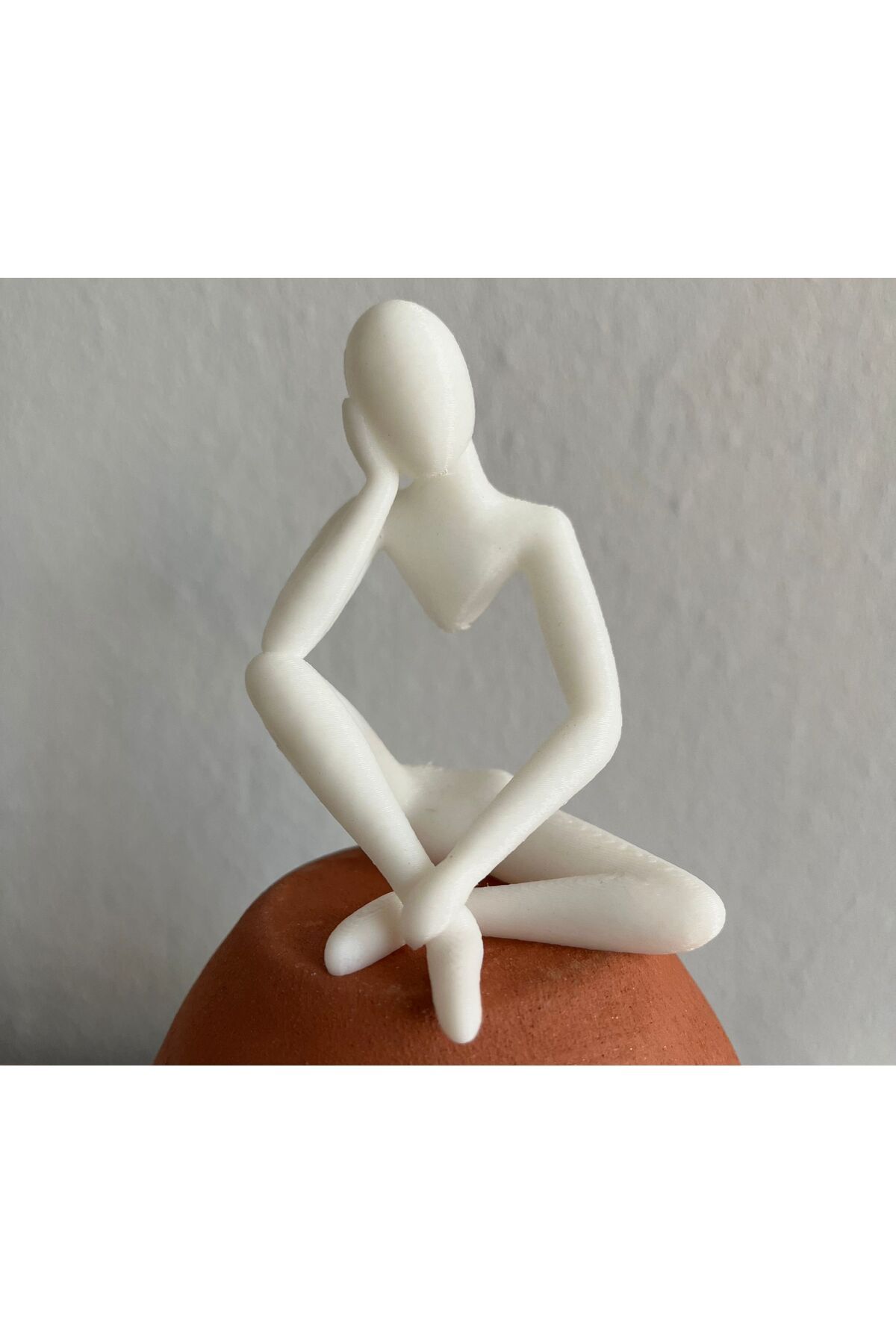Print Wizzard Düşünceli Iskandinav Tarzı Biblo Heykel Figür Dekor Dekorasyon 3d 3 Boyutlu