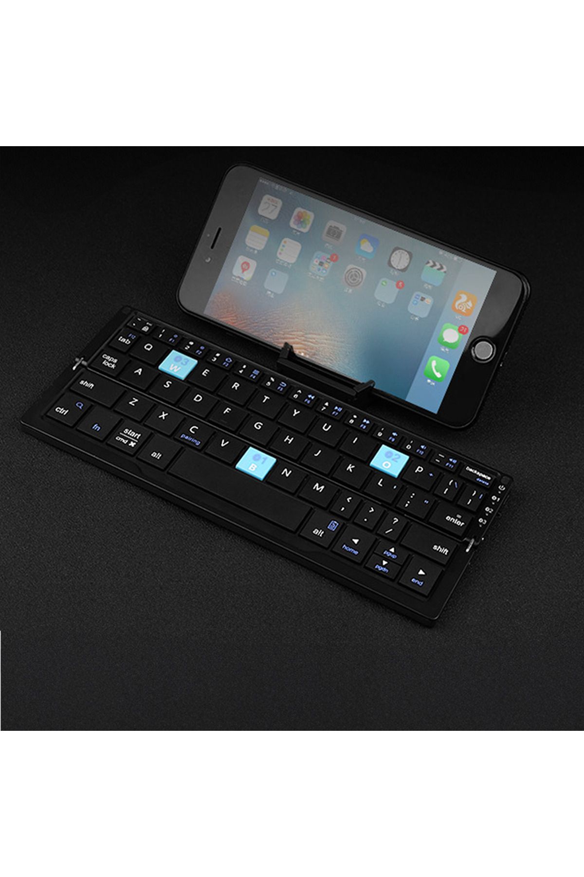 CYBERDUST-Foldable keyboard, CYBERDUST, Portable, Compact, Lightweight, Compatible with iOS and Android devices 8
