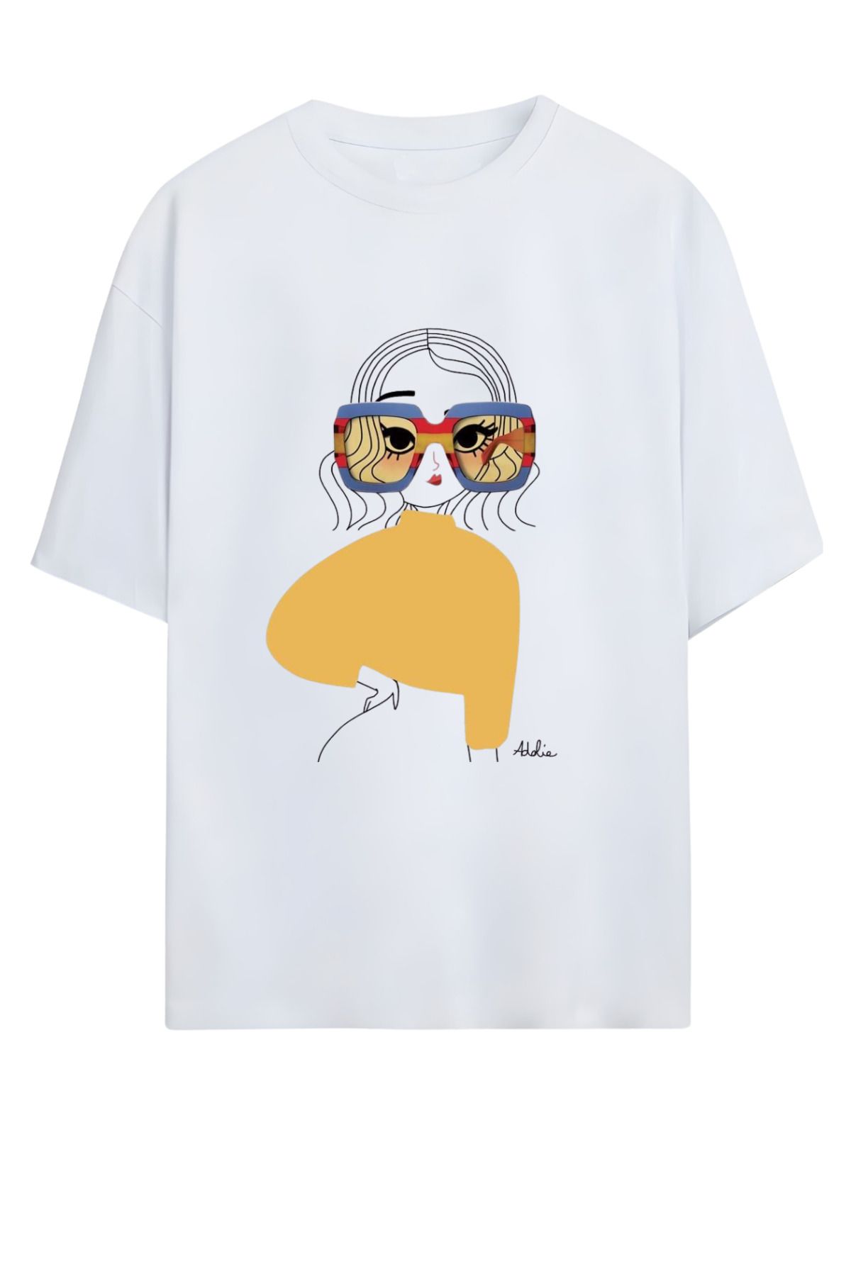 MAGORS GraffTee %100 Organik Pamuk Bisiklet Yaka Illustrasyon Baskılı Özel Tasarım T-shirt