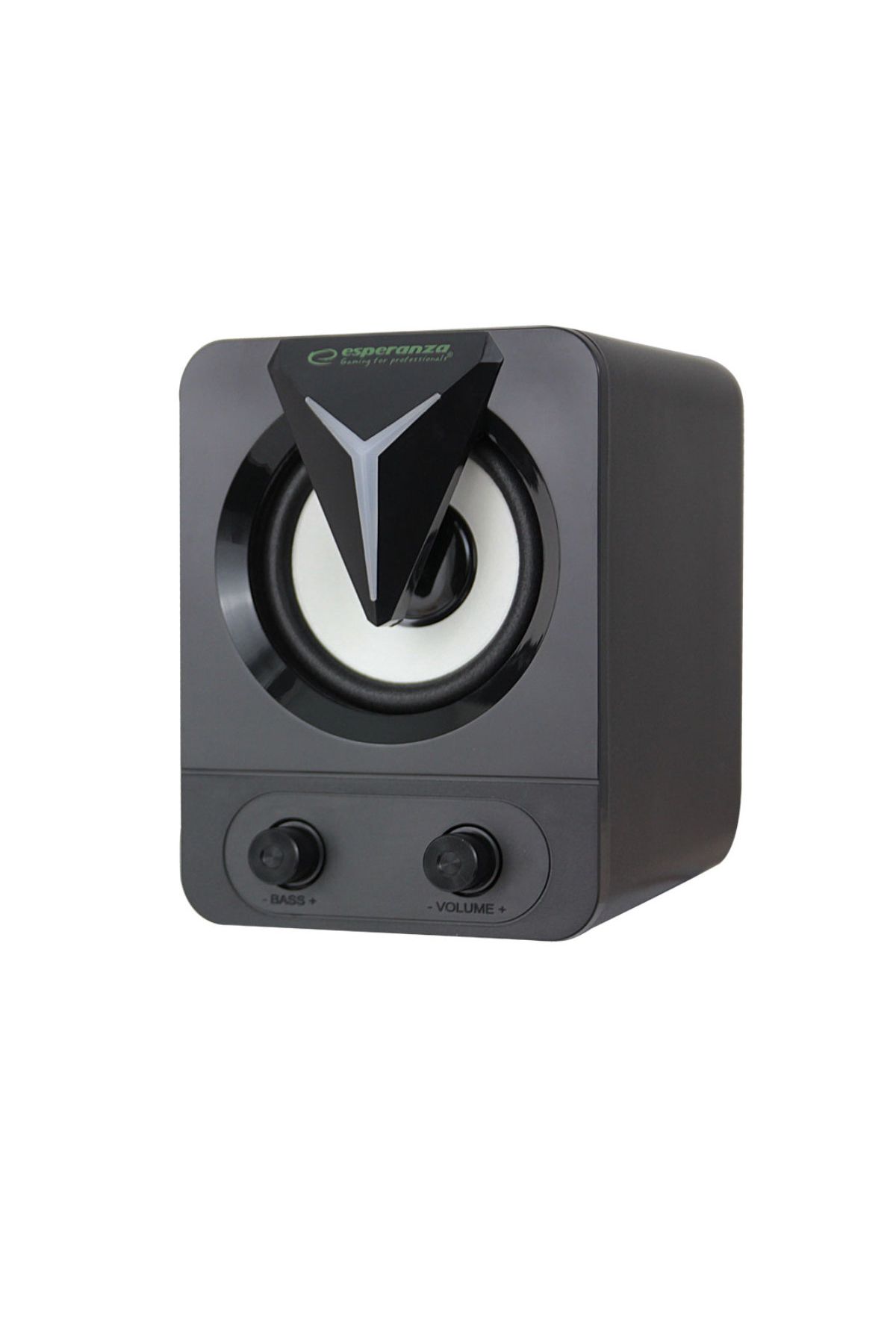 ESPERANZA-Difuzoare stereo 2.1, 10W, mufă de 3,5 mm, sursă de alimentare USB, Esperanza Rainbow Soprano, RGB, negru 6