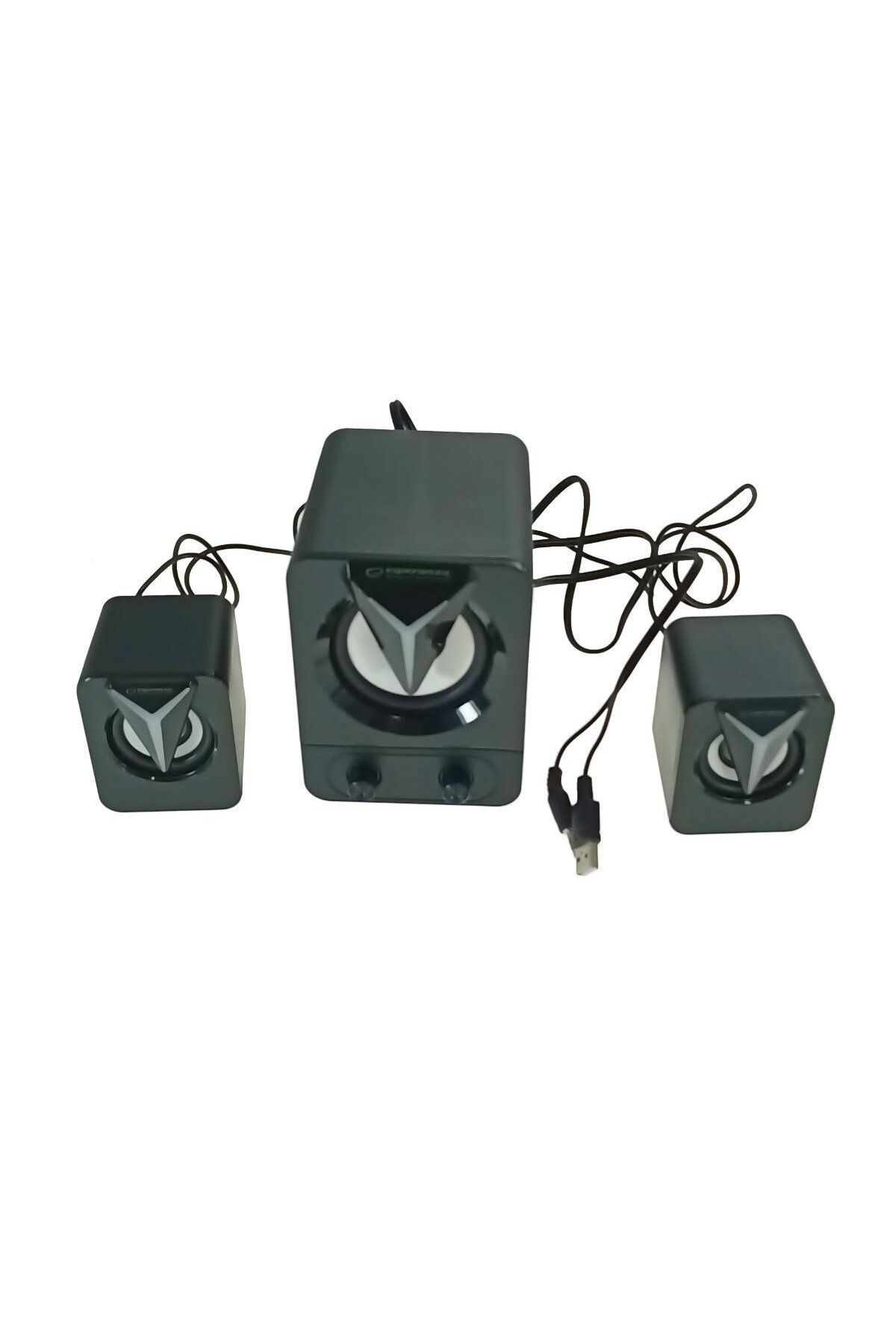 ESPERANZA-Difuzoare stereo 2.1, 10W, mufă de 3,5 mm, sursă de alimentare USB, Esperanza Rainbow Soprano, RGB, negru 4