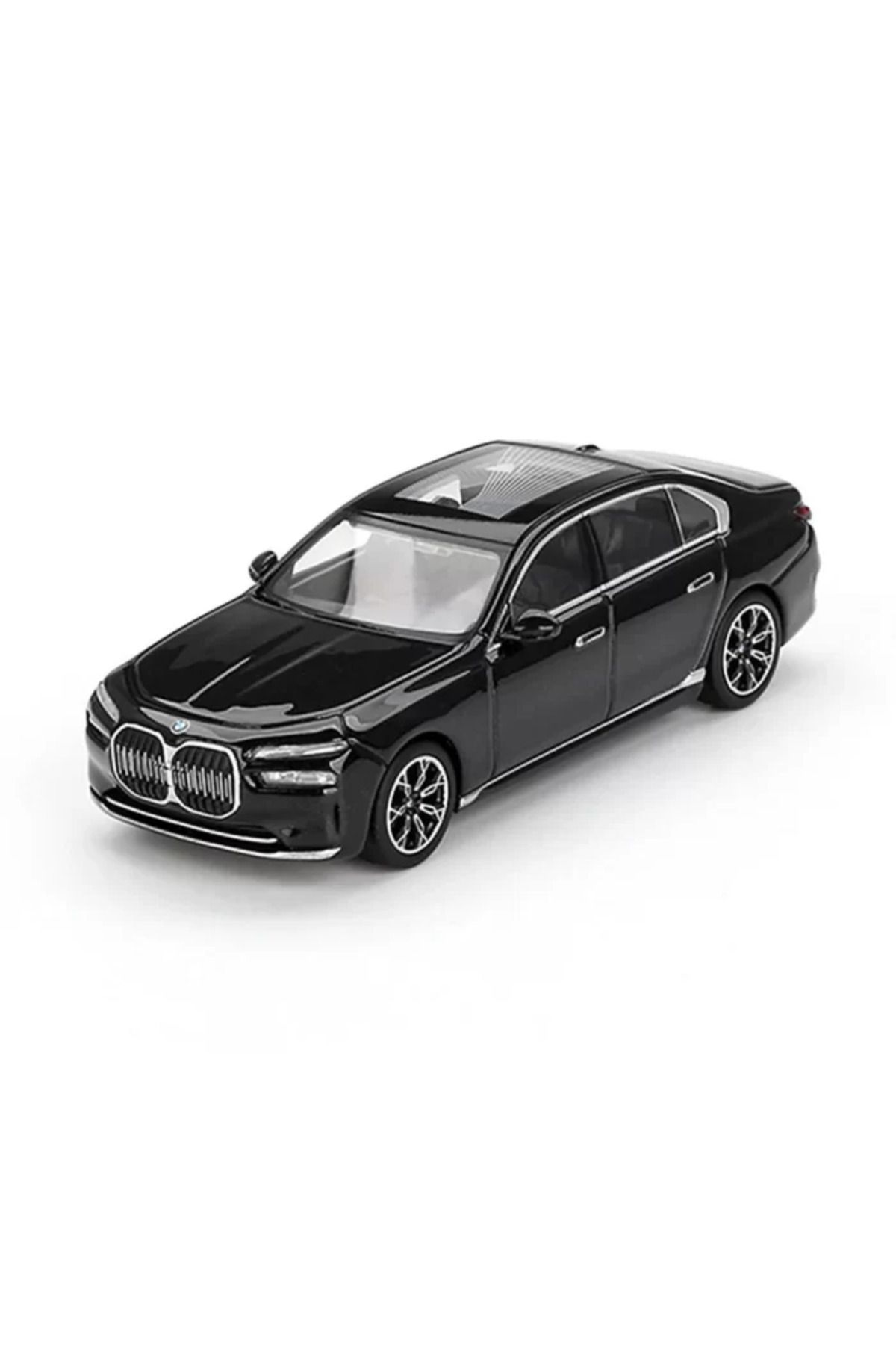 Angel Of Life Mini GT 1/64 BMW i7 eDrive50 Black Sapphire Blister Paket
