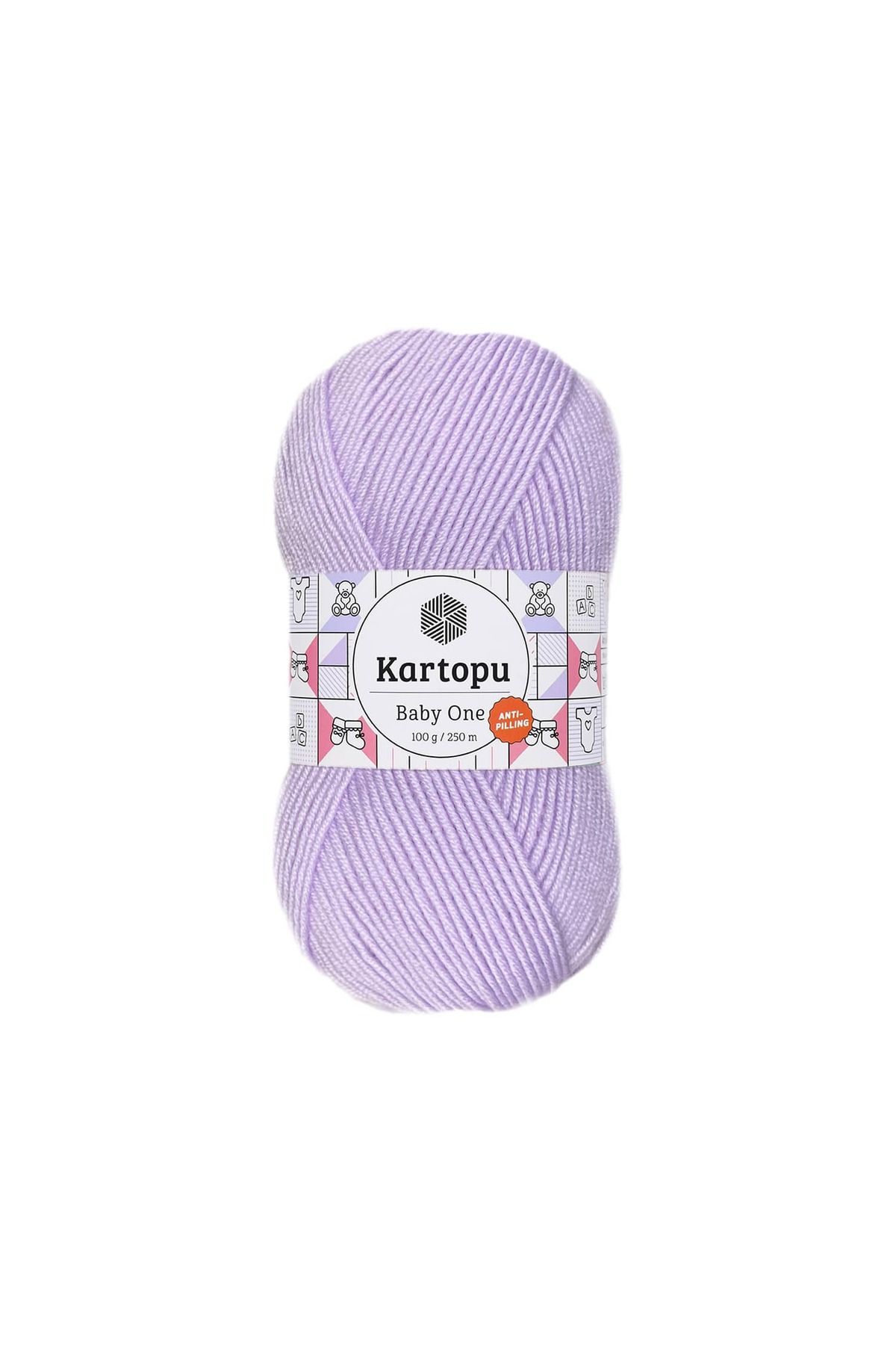 Kartopu 5 Adet Baby One %100 Anti-pilling Bebek İpi K706 Açık Lila