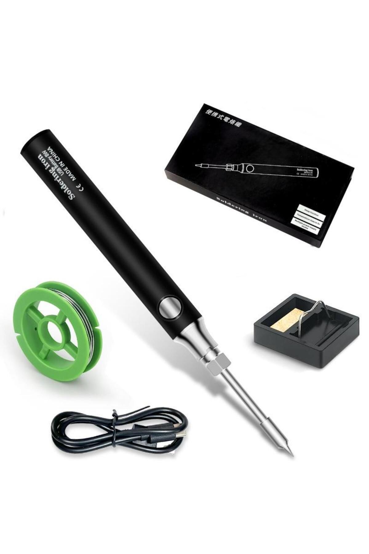 zerzembe Şarjlı Kablosuz Lehim Makinası - 5 Saniyede Isınma - 30 Dakika Kullanım - Usb Type-c Şarj -