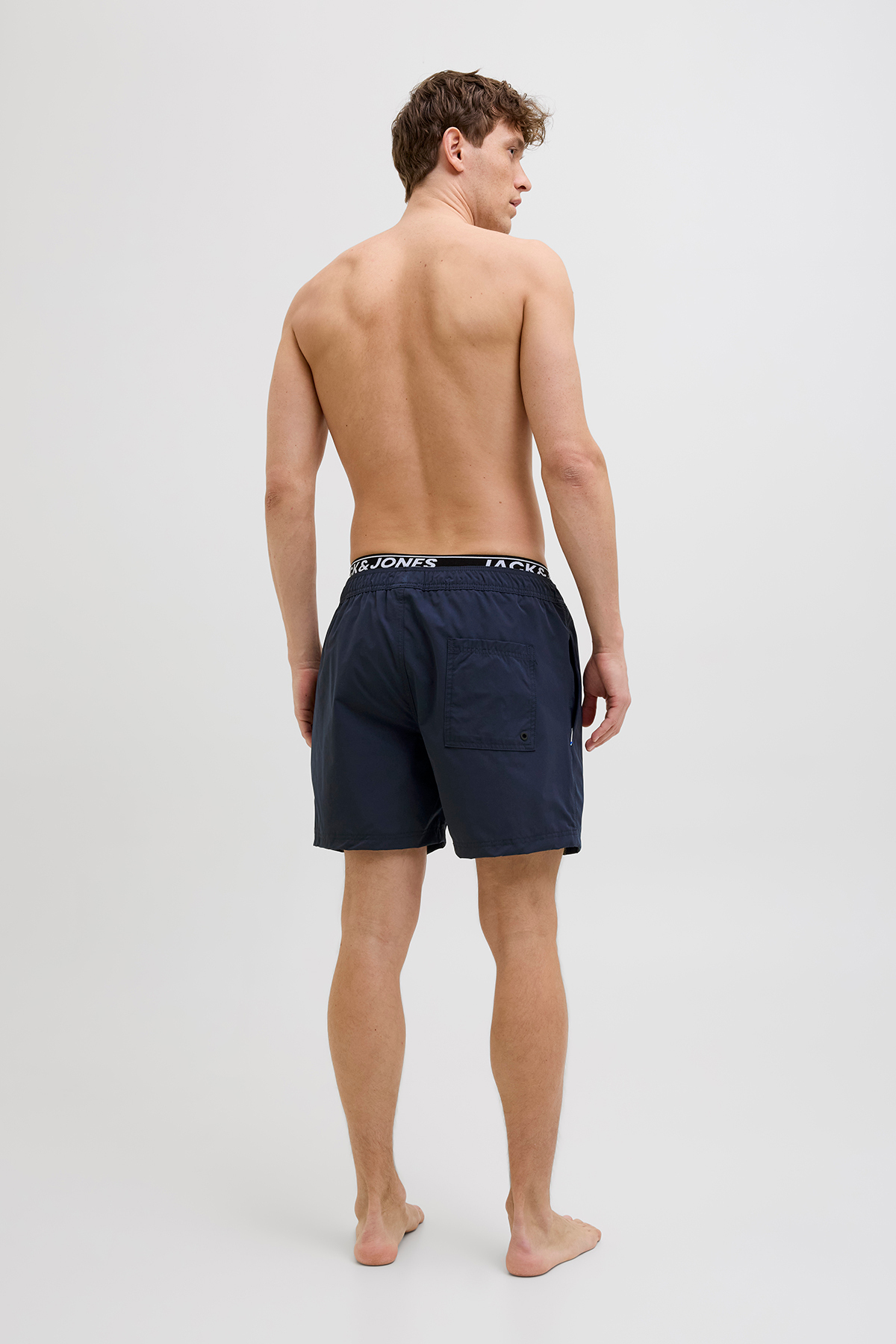 شورت مایو شنا مردانه طرح لوگو با کمر کشی - Maui مردانه راسته فاق نرمال | جک اند جونز Jack & Jones 12272949 - تصویر 8