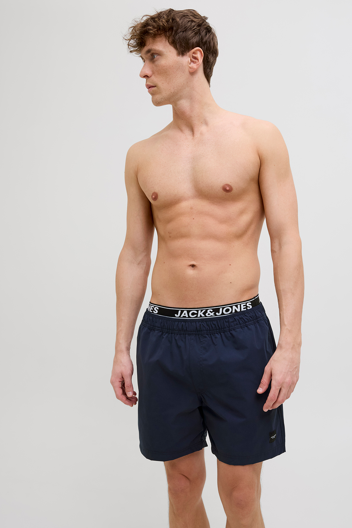 شورت مایو شنا مردانه طرح لوگو با کمر کشی - Maui مردانه راسته فاق نرمال | جک اند جونز Jack & Jones 12272949 - تصویر 6