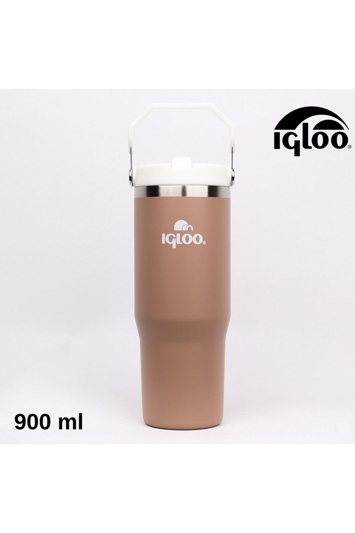 IGLOO Powder Termos 900ml Matara KAHVERENGİ-BEYAZ