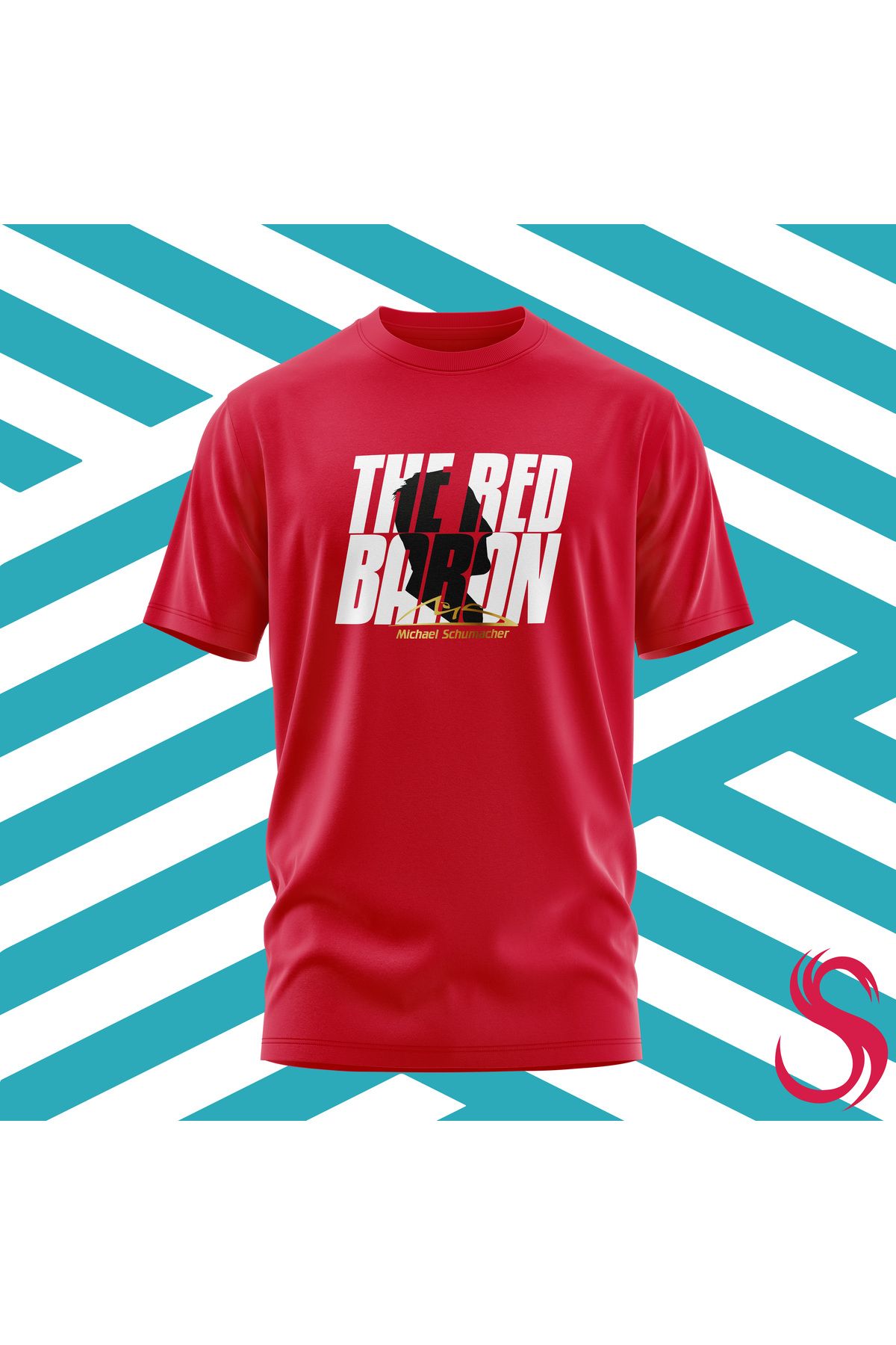 Scudetto T-Shirt Michael Schumacher Red Baron V2 Unisex Tişört
