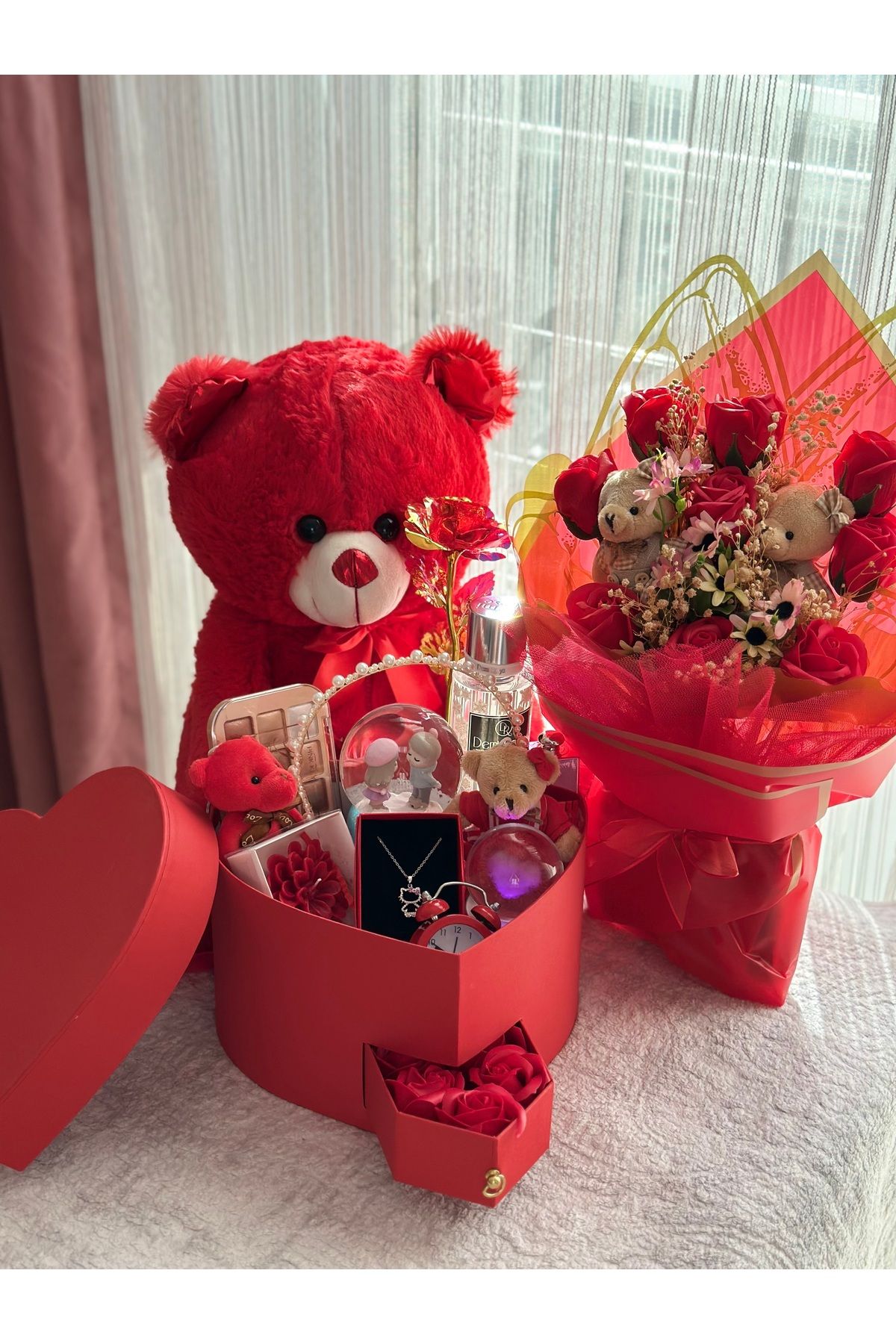 Ahsen Collection İçimden geldi kırmızı love serisi