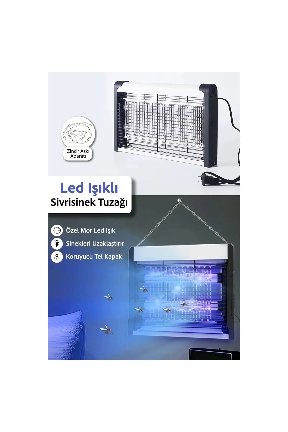 FTA TİCARET ELEKTRİKLİ UV SİNEK&SİVRİ SİNEK ÖLDÜRÜCÜ 36*23
