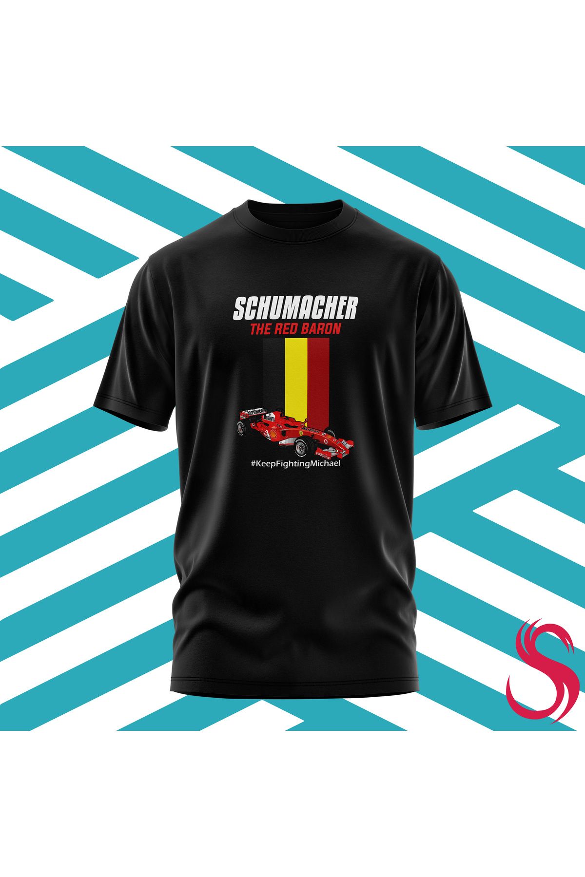 Scudetto T-Shirt Michael Schumacher Red Baron V1 Unisex Tişört