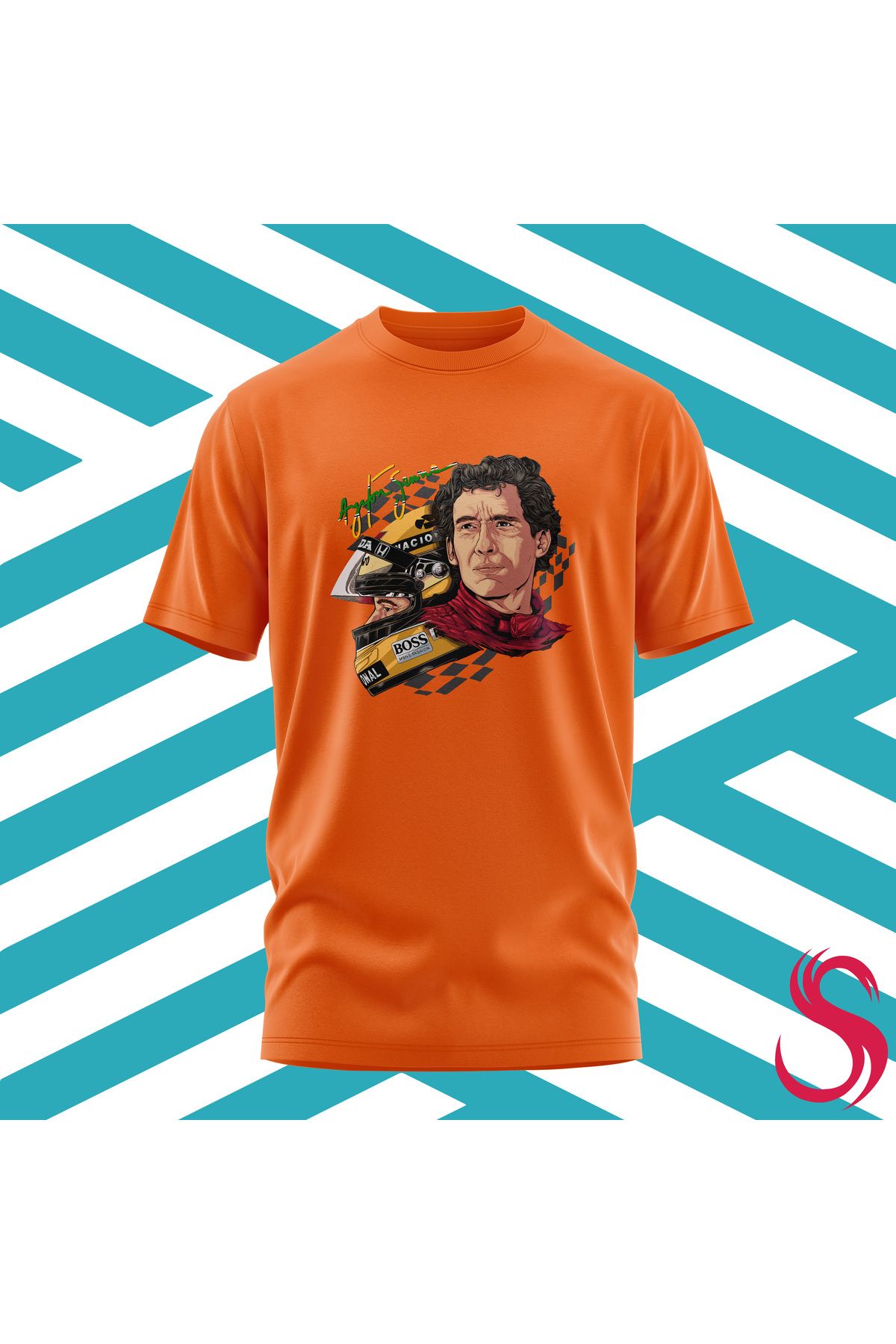 Scudetto T-Shirt Aytron Senna Portre Unisex Tişört