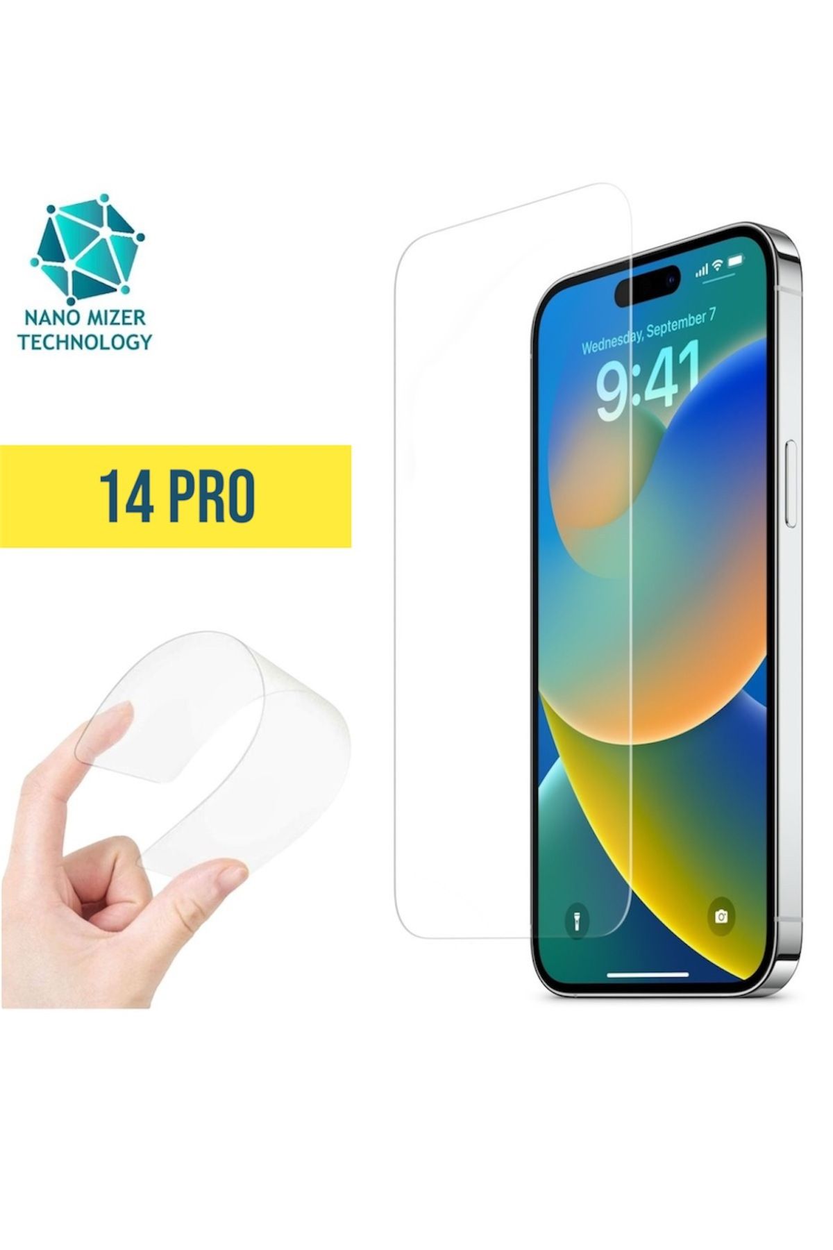 TEKNOPARKTA 14 Pro Ekran Koruyucu Nano Cam Şeffaf Ekran Koruyucu