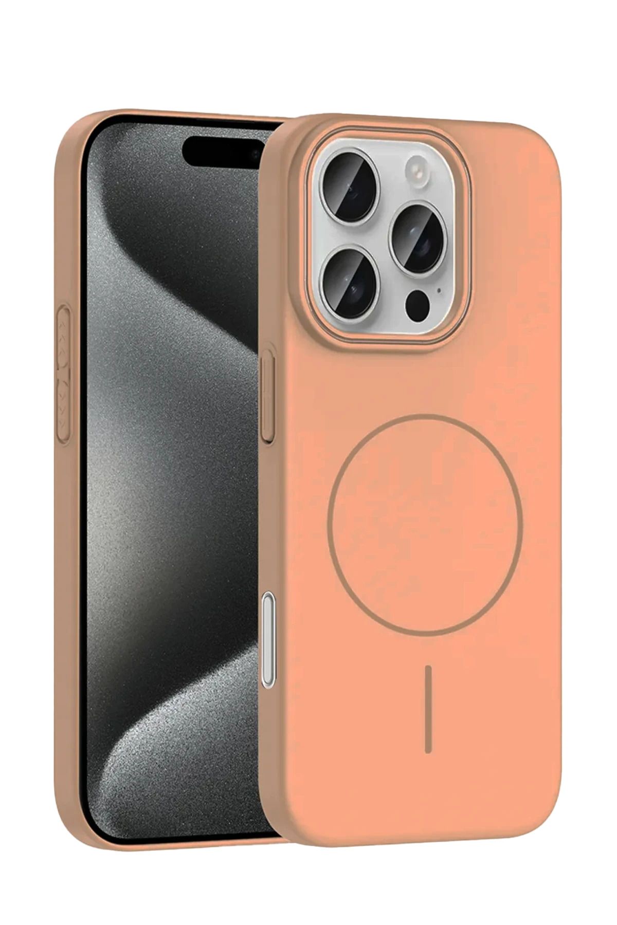 cepmoda iPhonE 16 PRO MAX | BROS Telefon Kılıfı - Magsafe destekli, Kamera Çıkıntılı Kapak | ÇÖL TİTANYUM