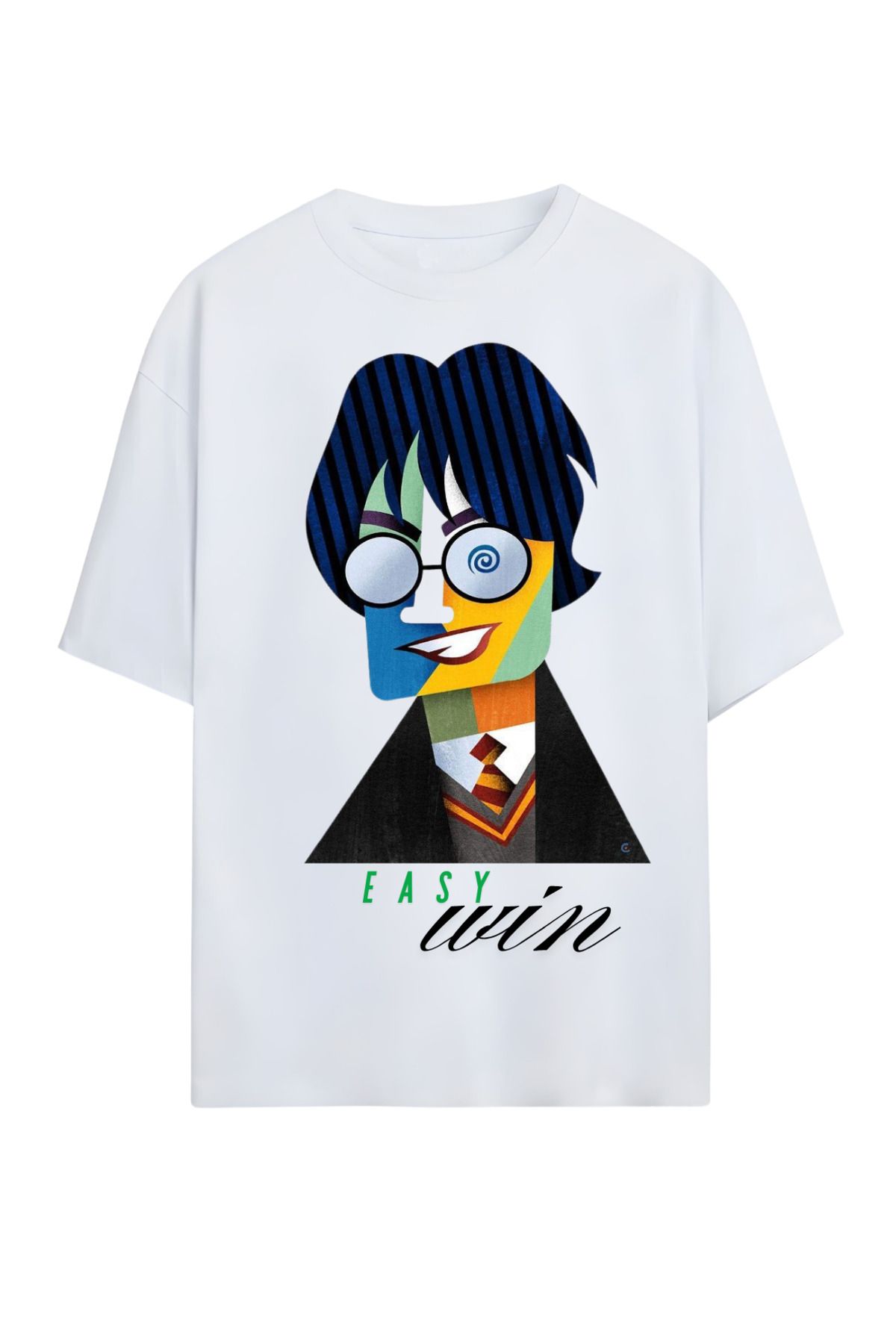MAGORS GraffTee Unisex %100 Organik Pamuk Bisiklet Yaka Illustrasyon Baskılı Özel Tasarım T-shirt
