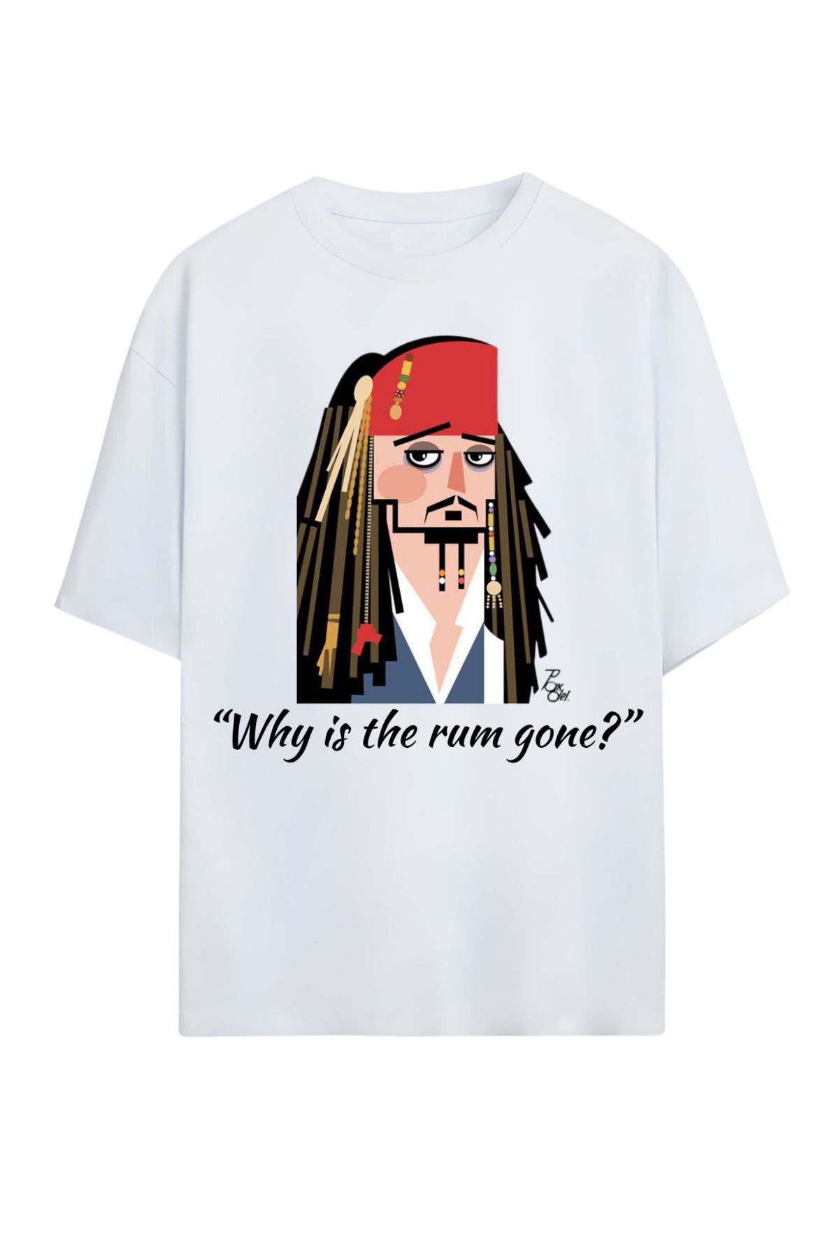 MAGORS GraffTee Unisex %100 Organik Pamuk Bisiklet Yaka Illustrasyon Baskılı Özel Tasarım T-shirt