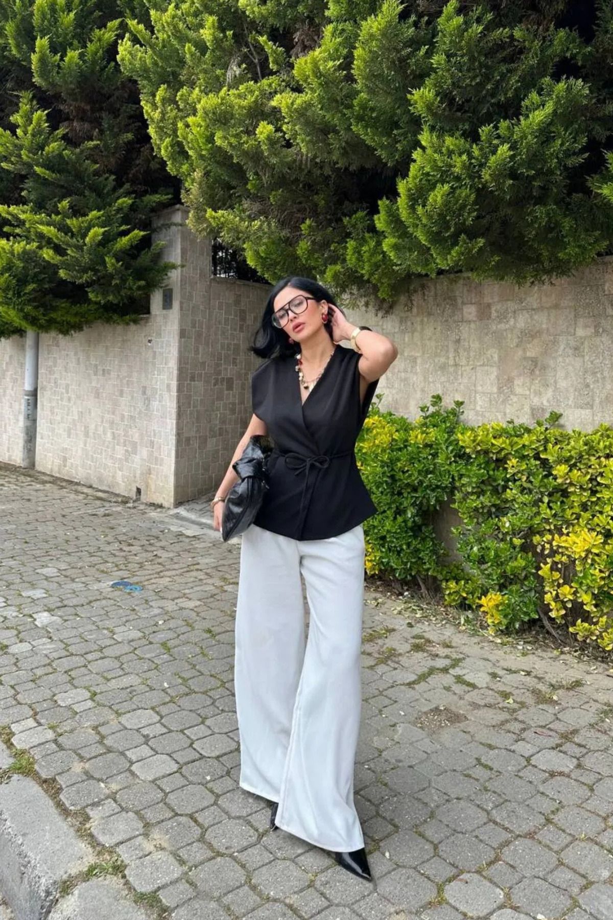KauFurn Bağlama Detaylı Yelek