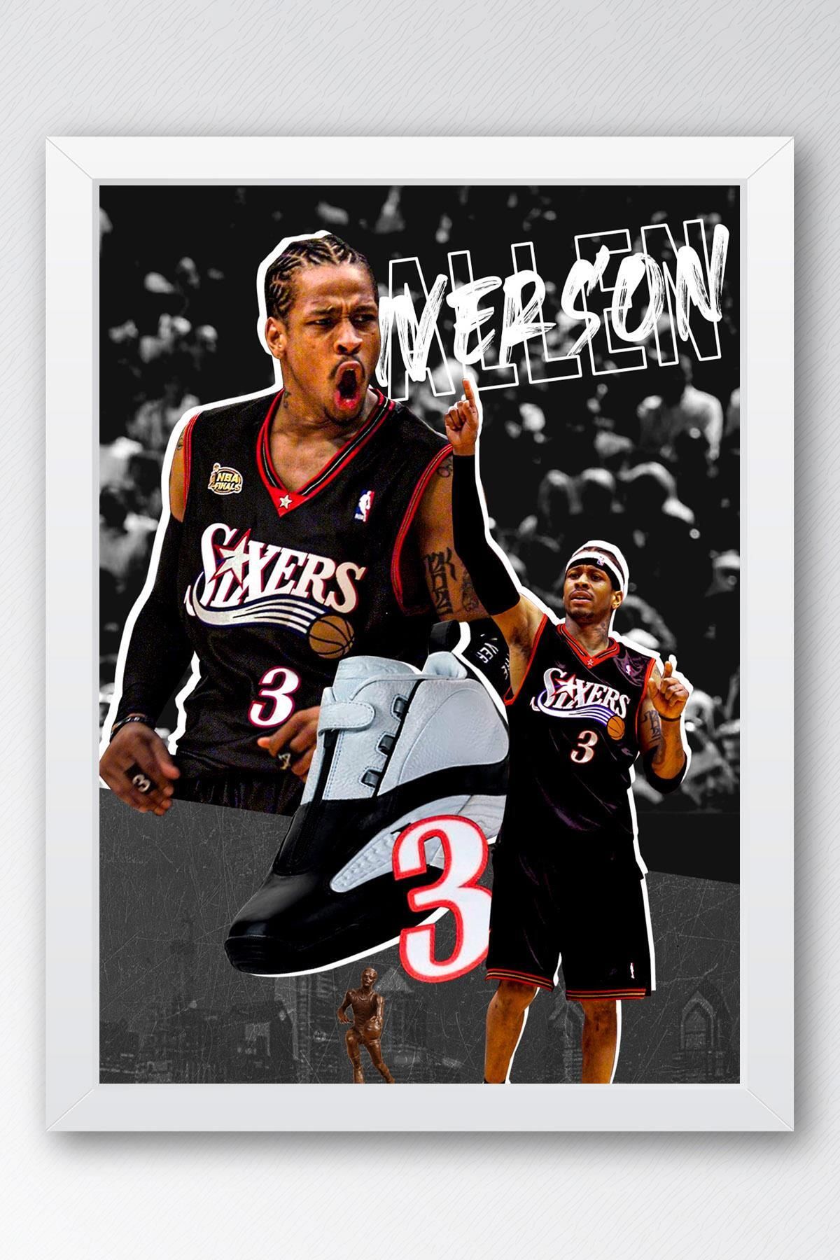 Saturn Allen Iverson Çerçeveli Tablo - Basketbol NBA Posteri Tablo