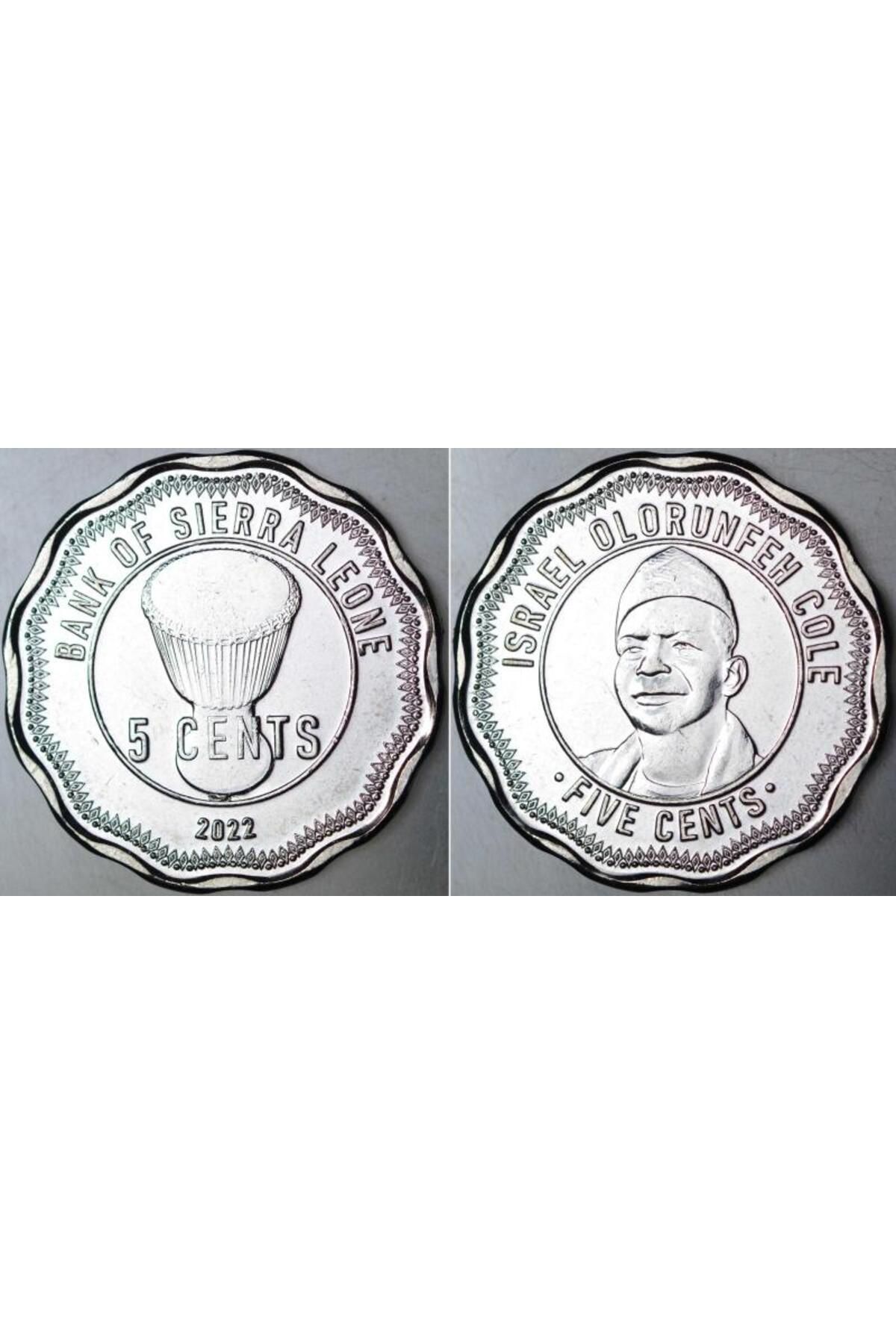 Banknoting SİERRA LEONE 5 CENT 2022 ÇİL KONDİSYON.