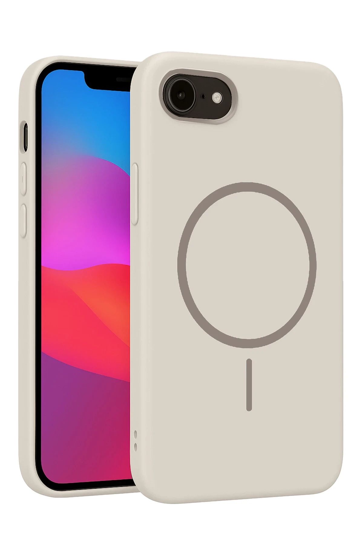 cepmoda iPhonE 16E | BROS Telefon Kılıfı - Magsafe destekli, Kamera Çıkıntılı Kapak | KREM