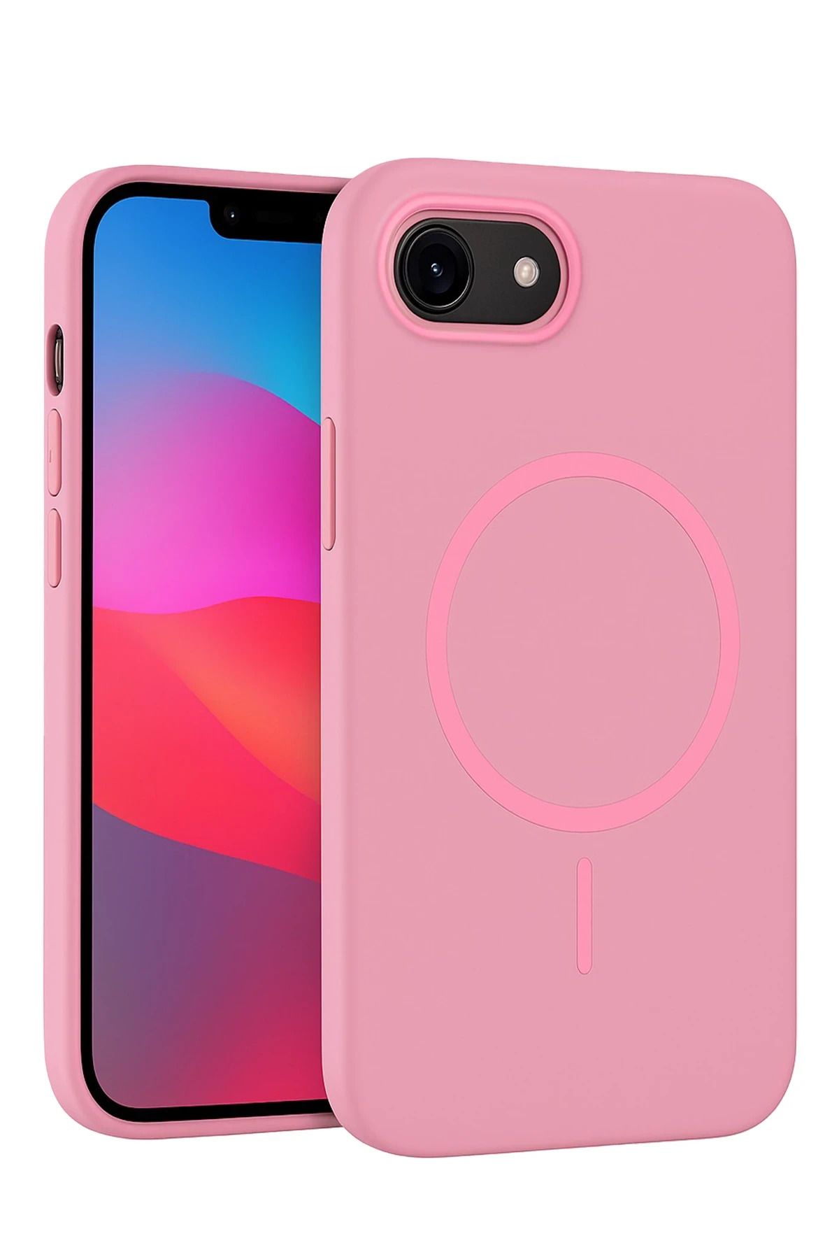 cepmoda iPhonE 16E | BROS Telefon Kılıfı - Magsafe destekli, Kamera Çıkıntılı Kapak | PEMBE