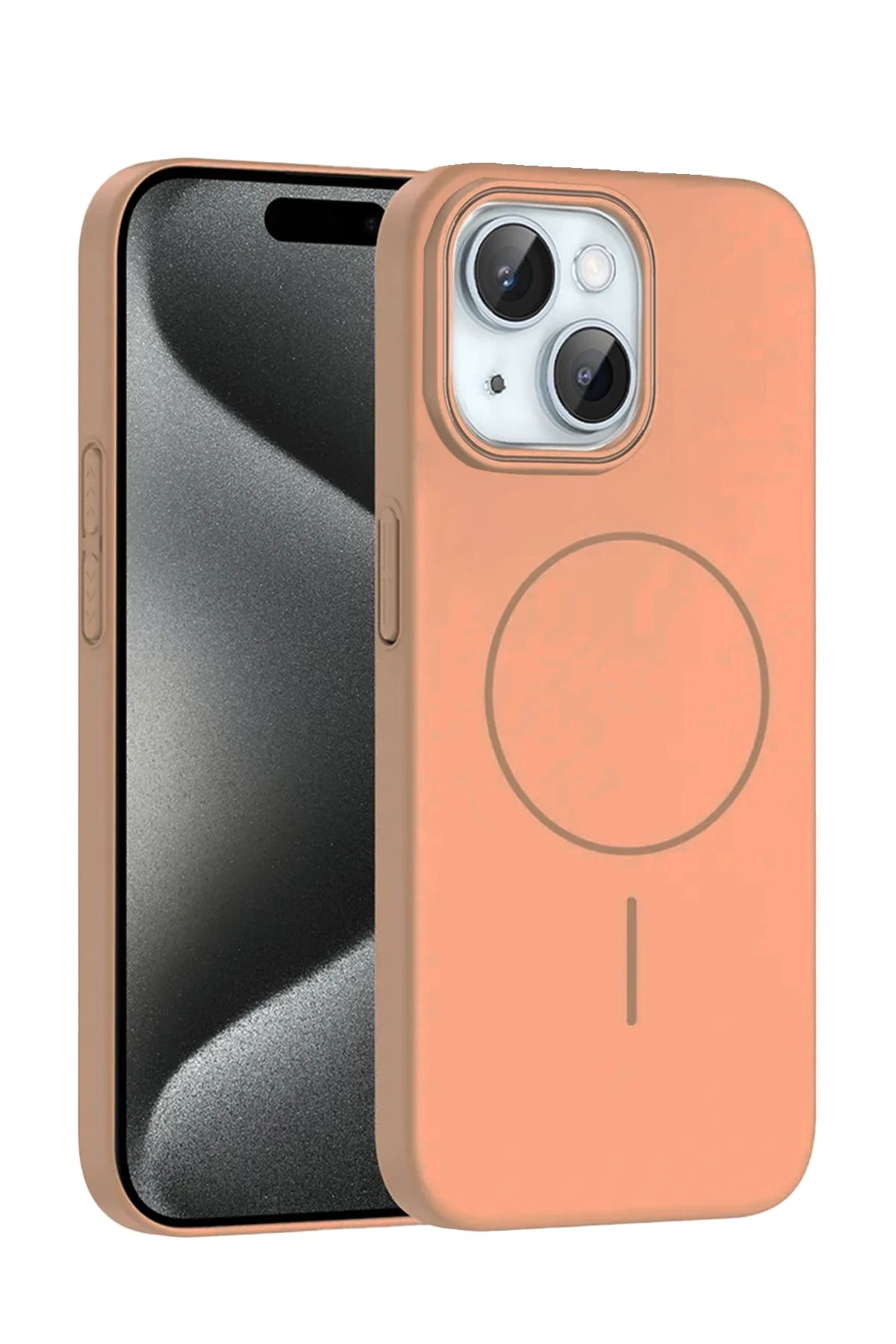 cepmoda iPhonE 14 | BROS Telefon Kılıfı - Magsafe destekli, Kamera Çıkıntılı Kapak | ÇÖL TİTANYUM