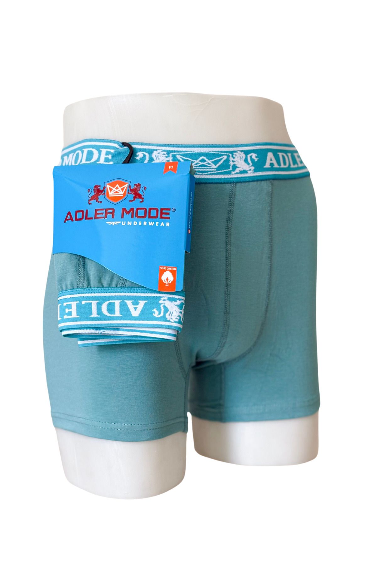 ADLER MODE Erkek Pamuk Boxer Mavi
