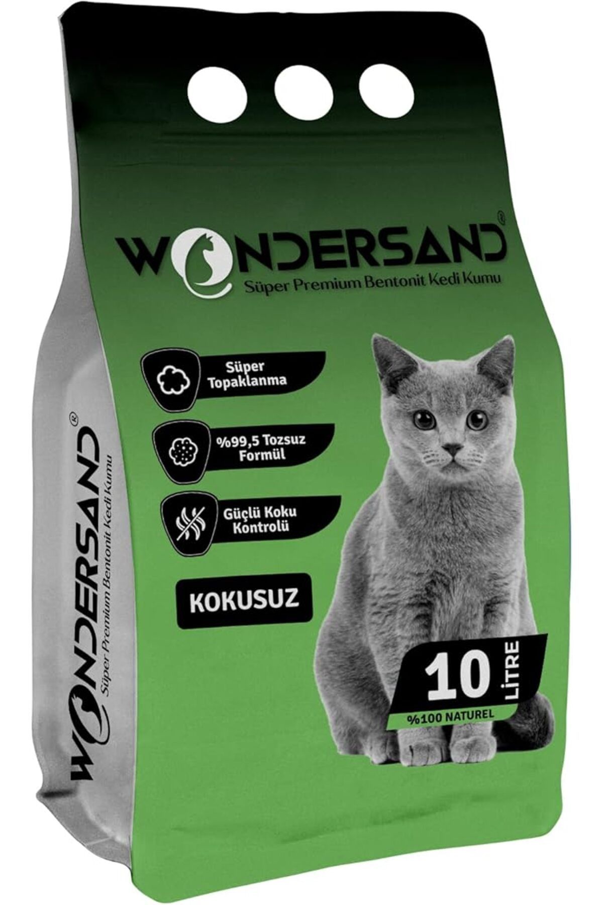 ShopZum Kokusuz İnce Tane Topaklanan Kedi Kumu 10 Lt