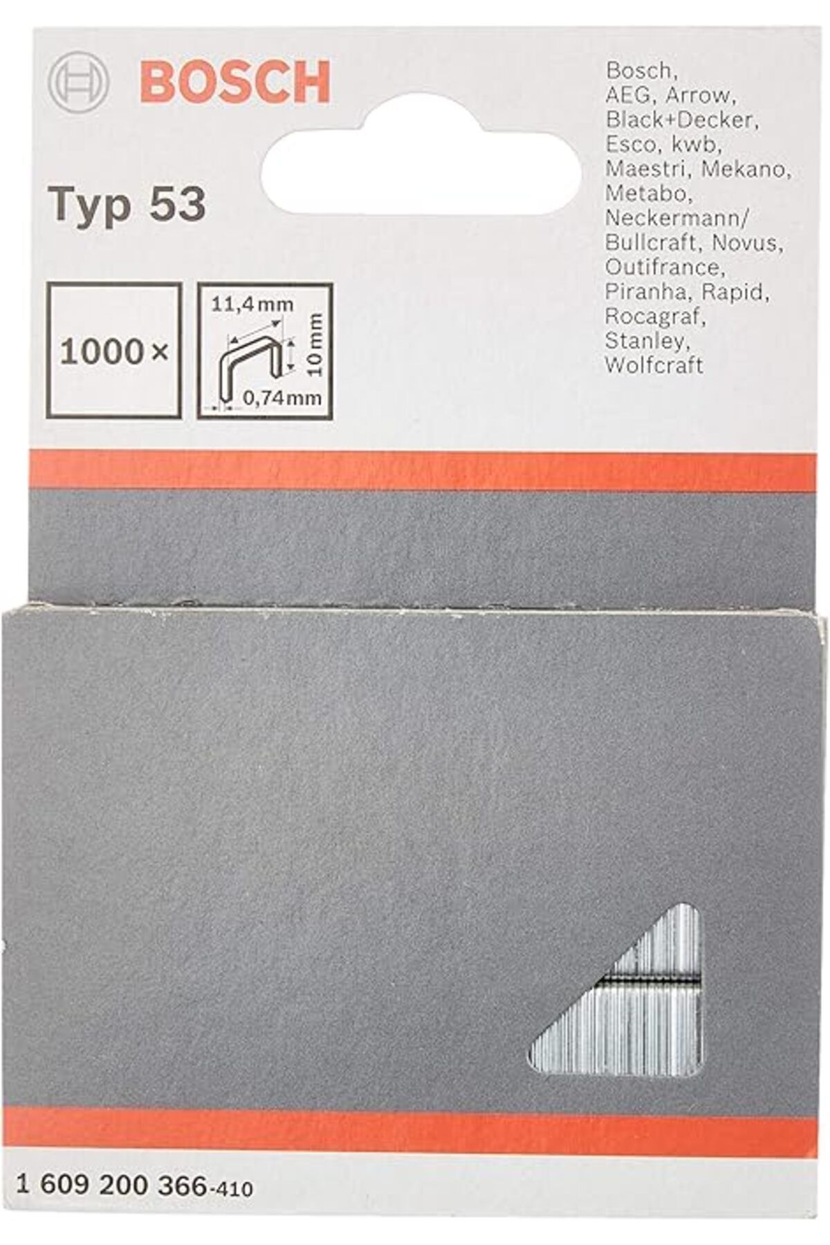 ShopZum Ince Zımba Teli Tip 53, Gri, 1000 Adet