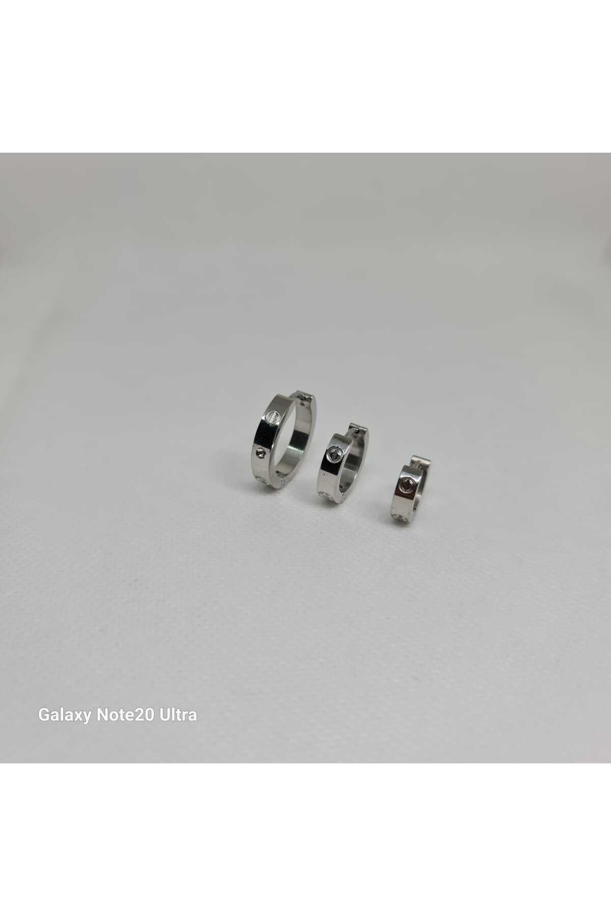 Store 316Zirkon Taş Detaylı Paslanmaz Çelik Küpe