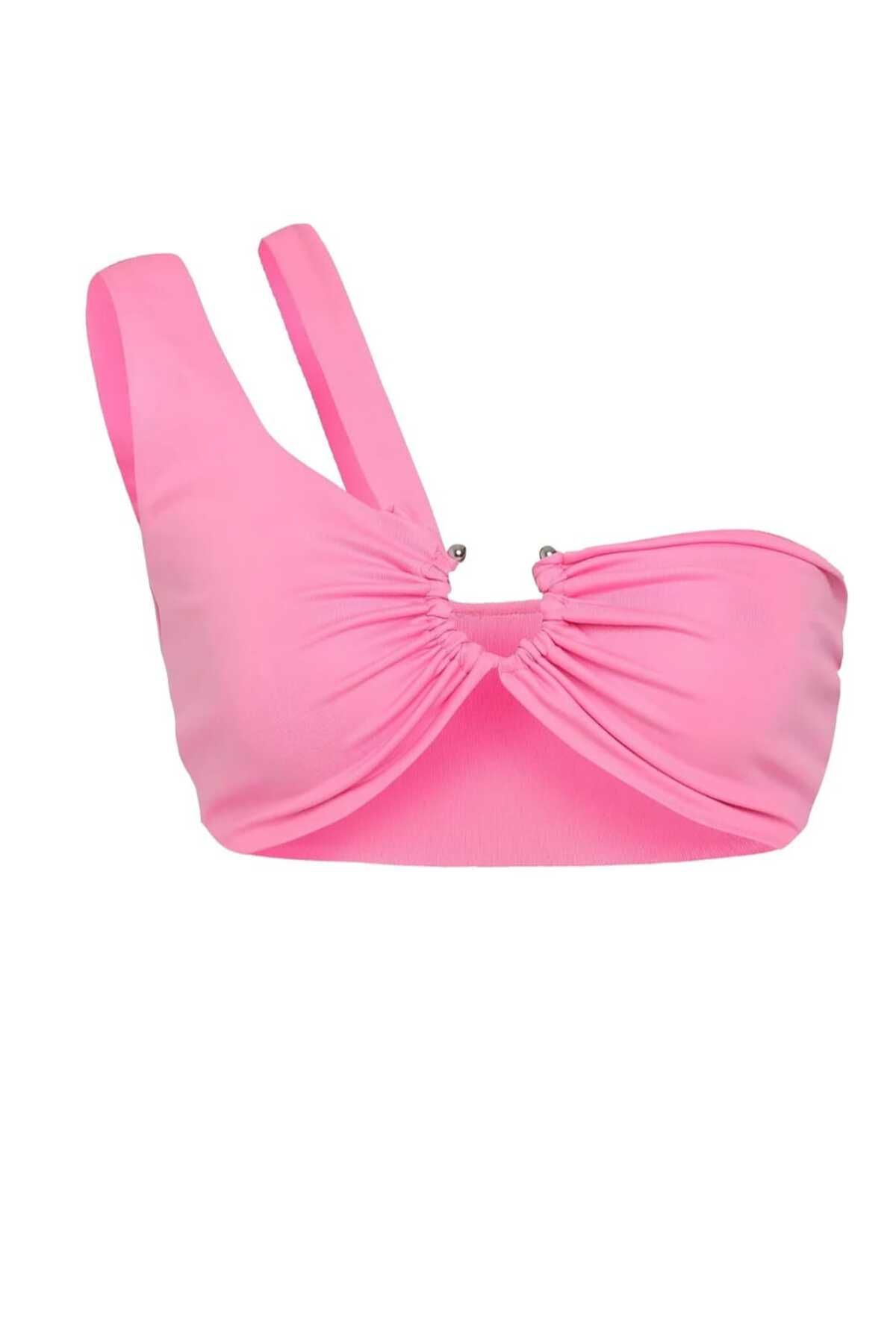DENİKK Yudoowear, halka detayli pembe renk büstiyer