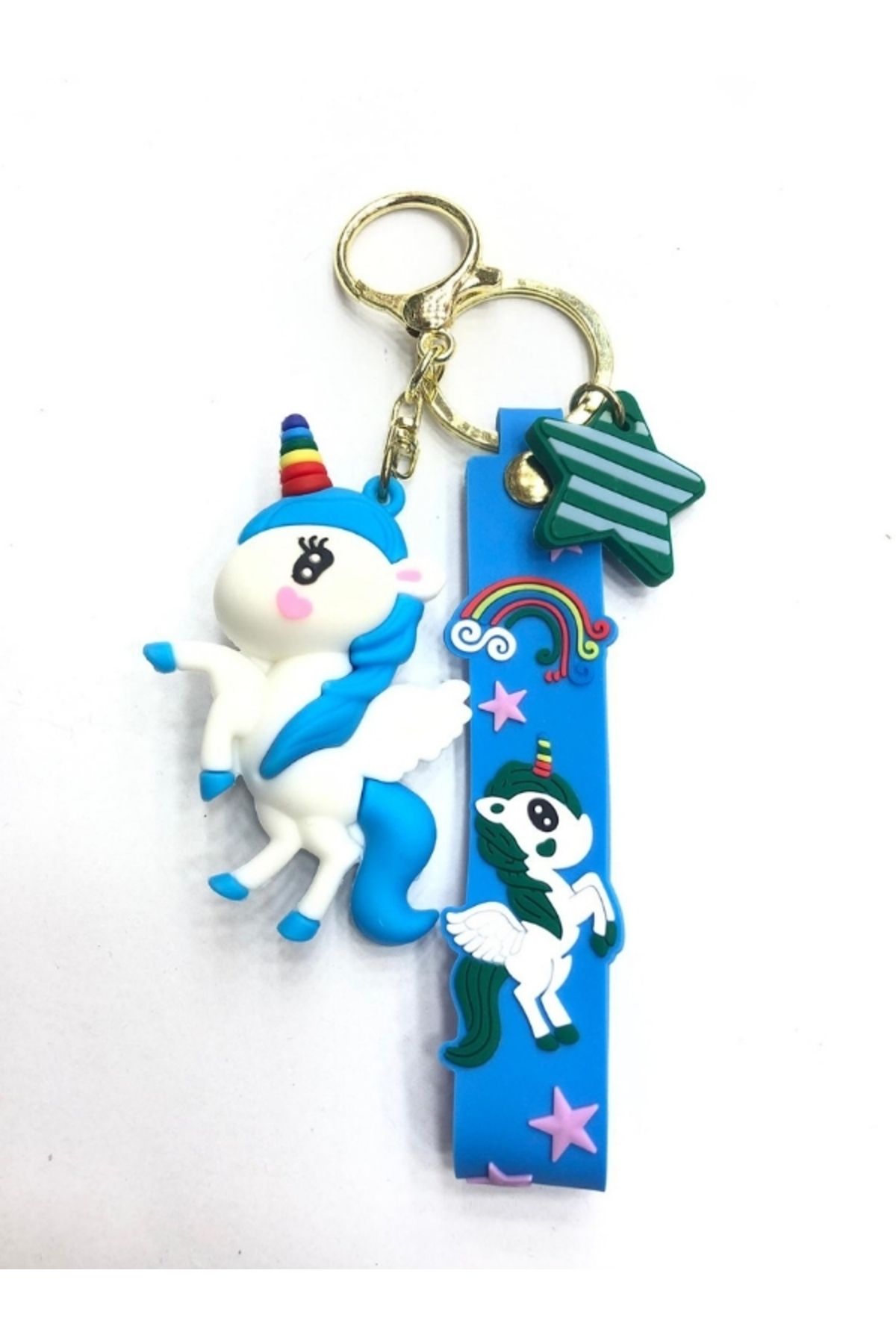 uğurlu dükkan 3D Unicorn Silikon Anahtarlık
