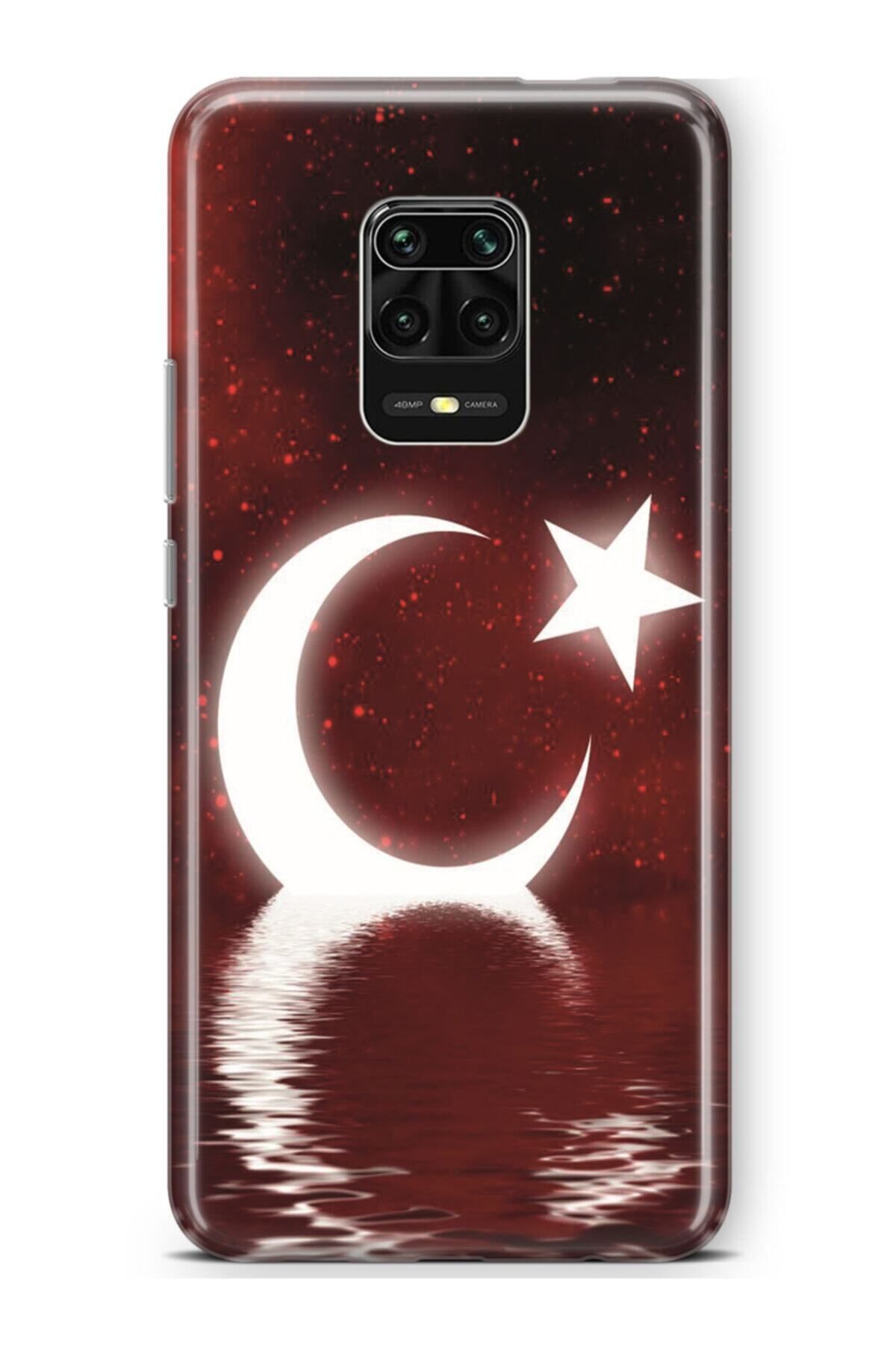 Activist Xiaomi Redmi Note 9 Pro Uyumlu Desenli Silikon Kapak Bayrak